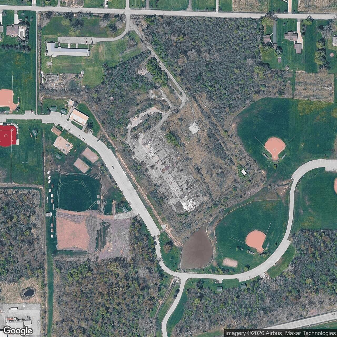Current Google Satellite Image of Nike Site BU-18 Launch Area, New York