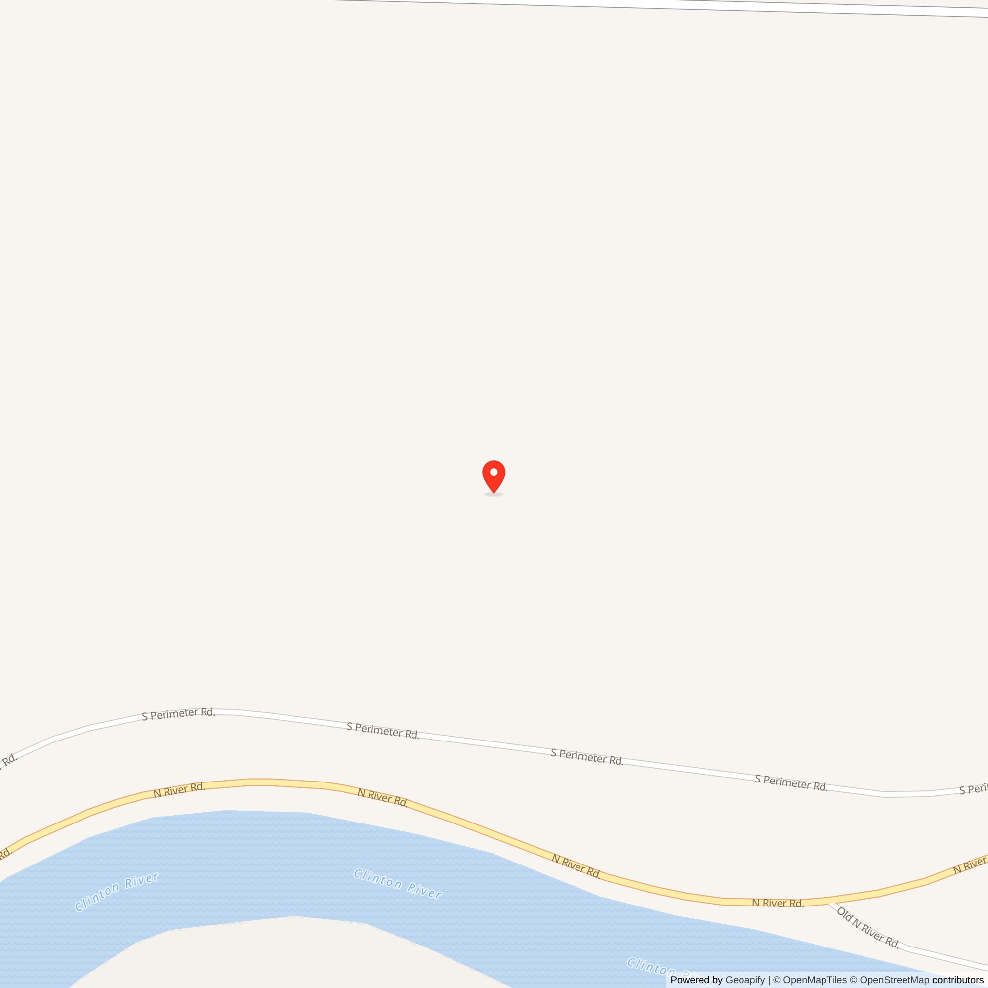 Map showing location of Nike Site D-16L, Michigan