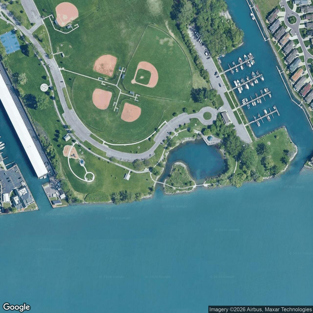 Current Google Satellite Image of Nike Site D-26C, Michigan