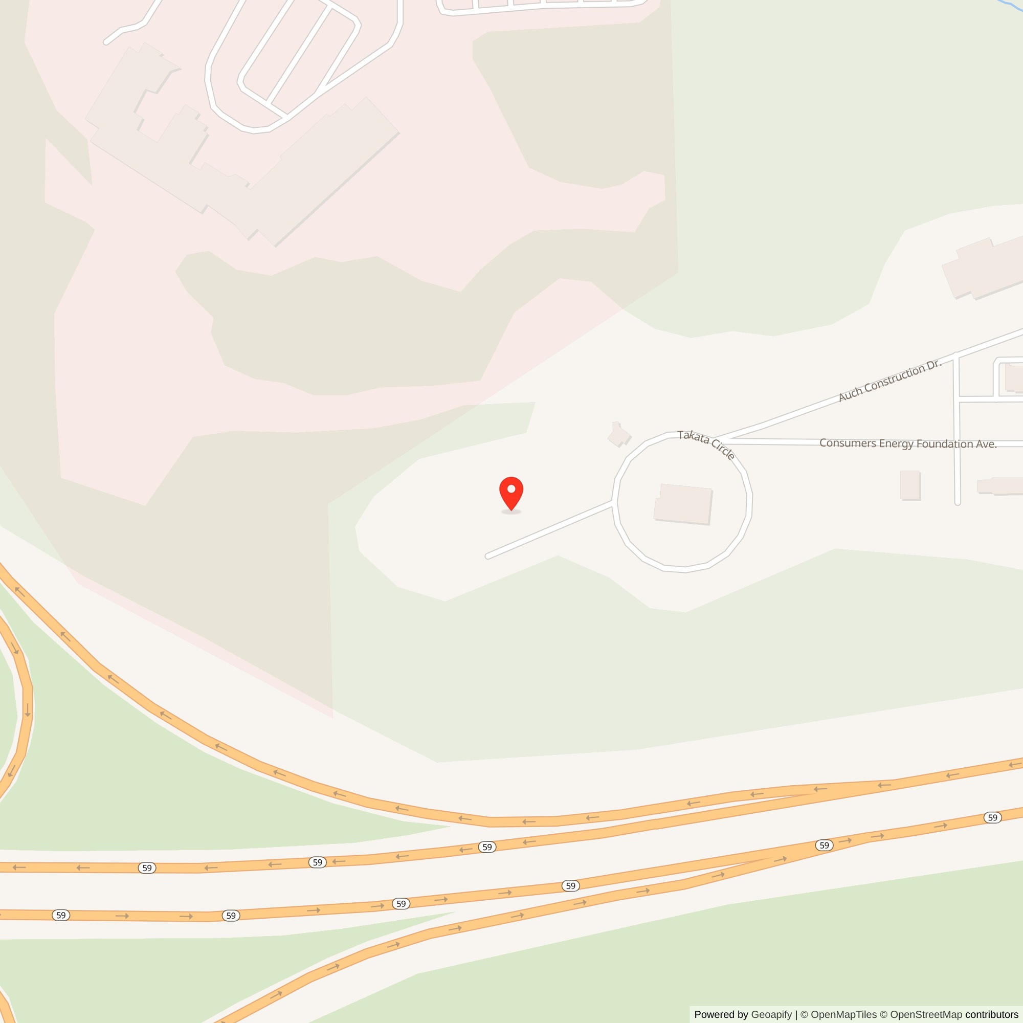 Map showing location of Nike Site D-97L, Michigan