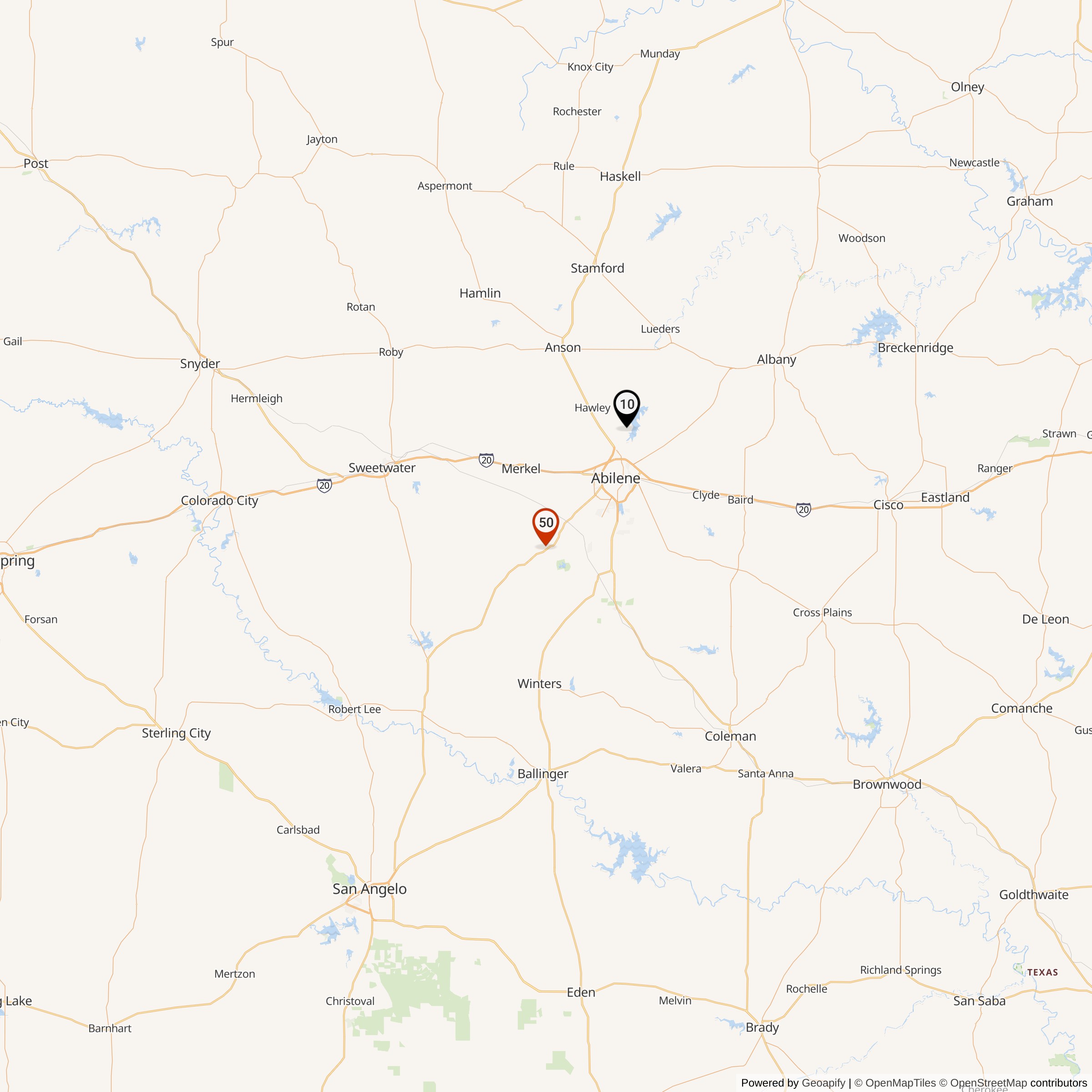 Map Showing Dyess Defense Area Nike IFC Locations