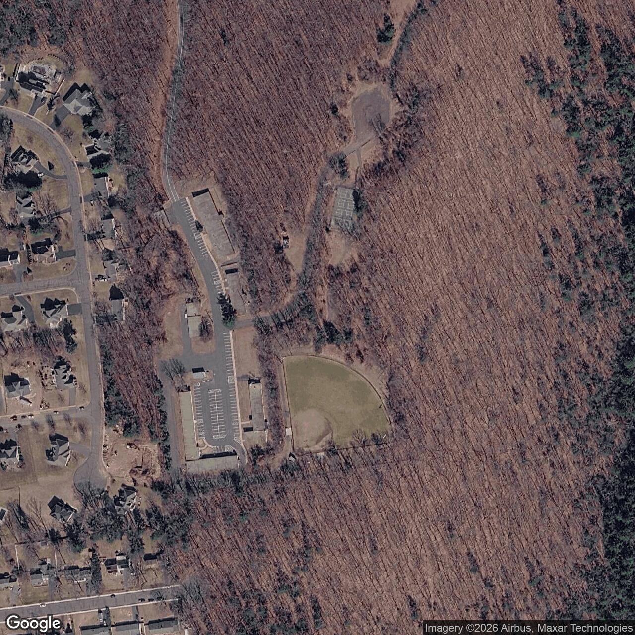 Current Google Satellite Image of Nike Site HA-25C, Connecticut