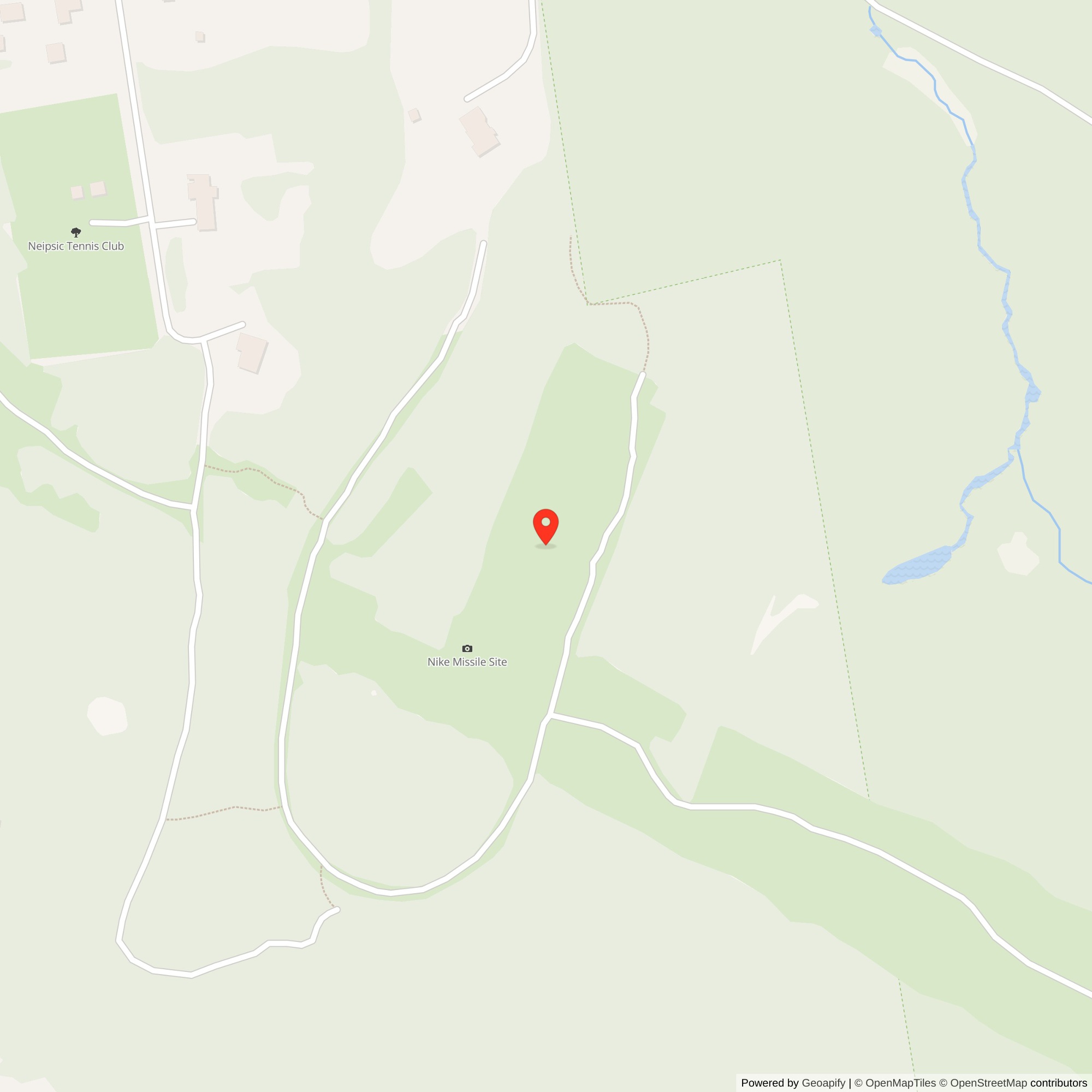 Map showing location of Nike Site HA-25L, Connecticut