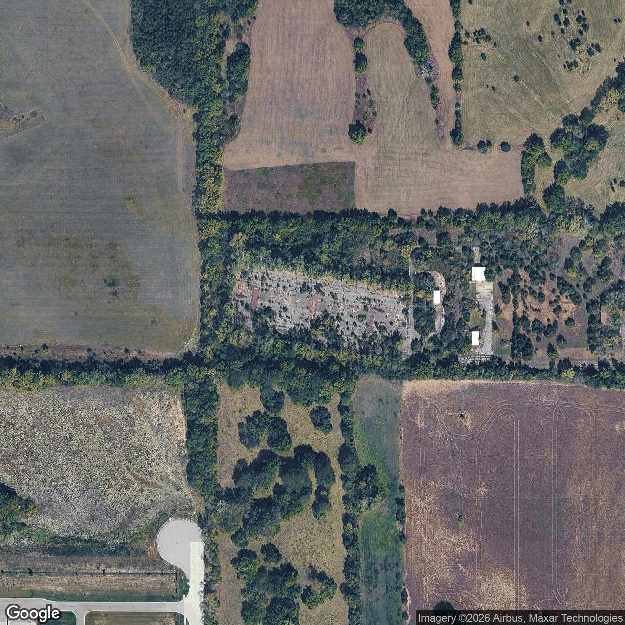 Current Google Satellite Image of Nike Site KC-60L, Kansas