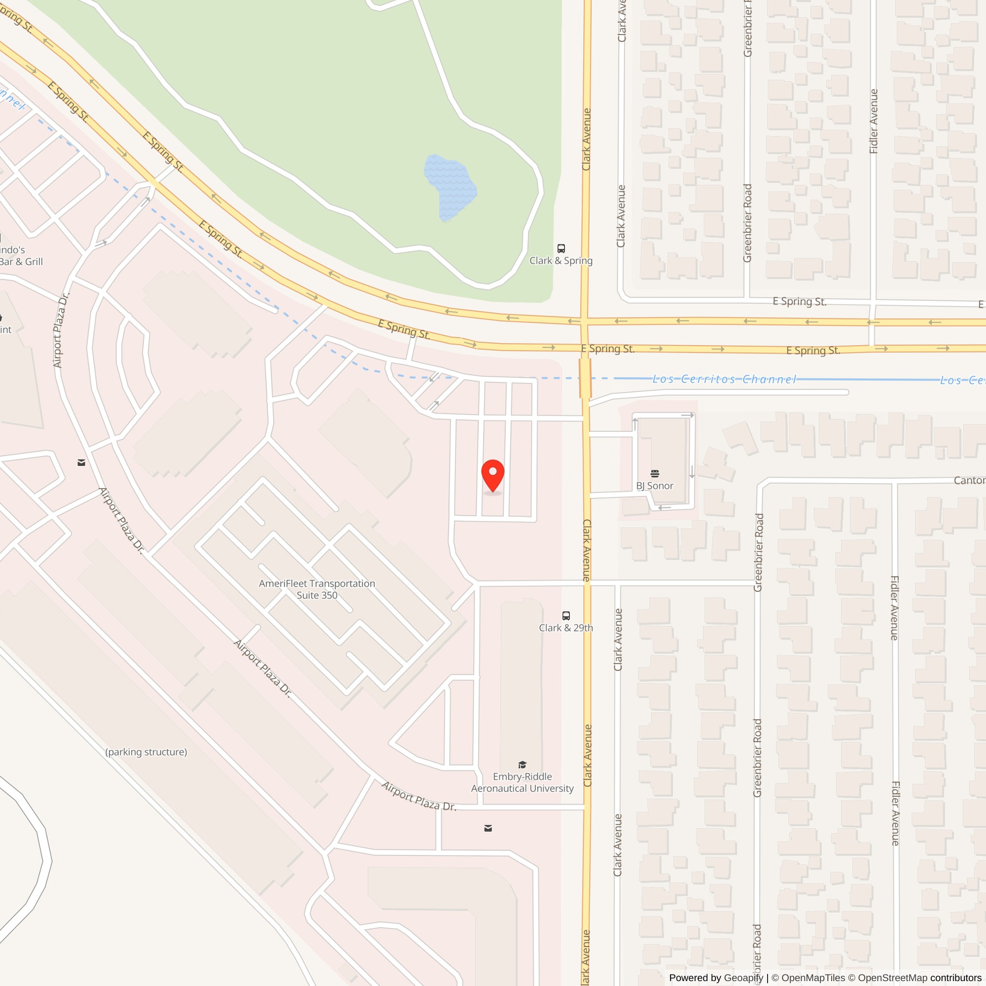 Street Level Map showing location of Nike Site LA-40 IFC, California