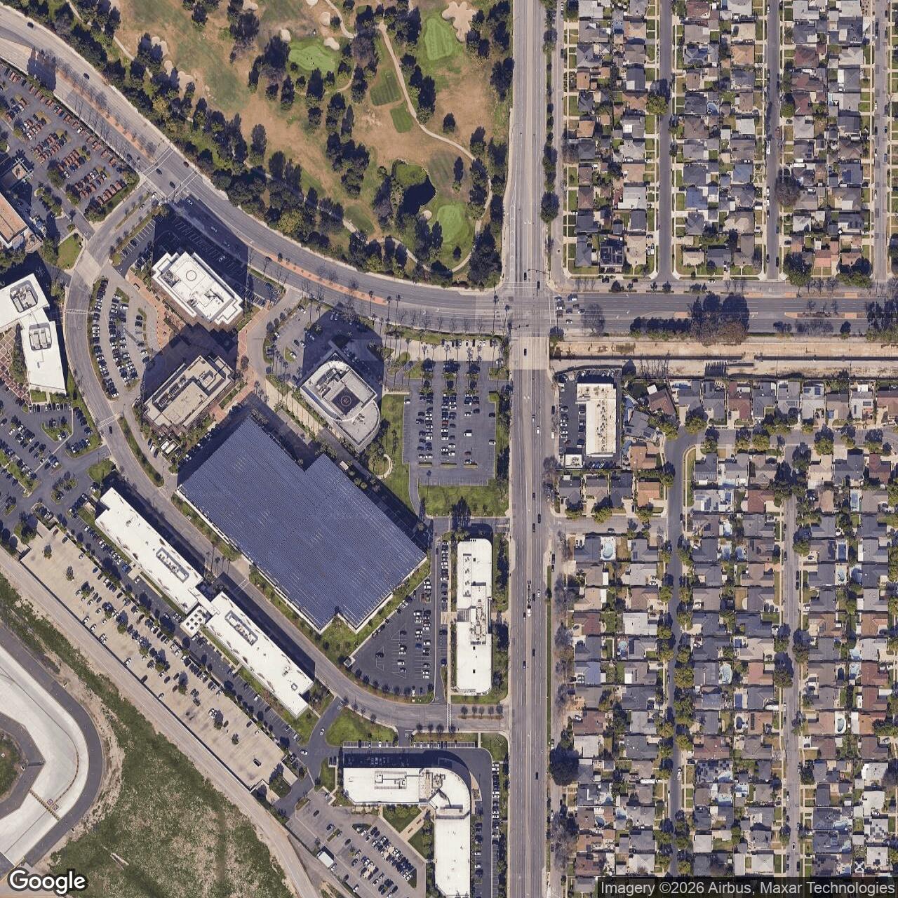 Current Google Satellite Image of Nike Site LA-40 IFC, California