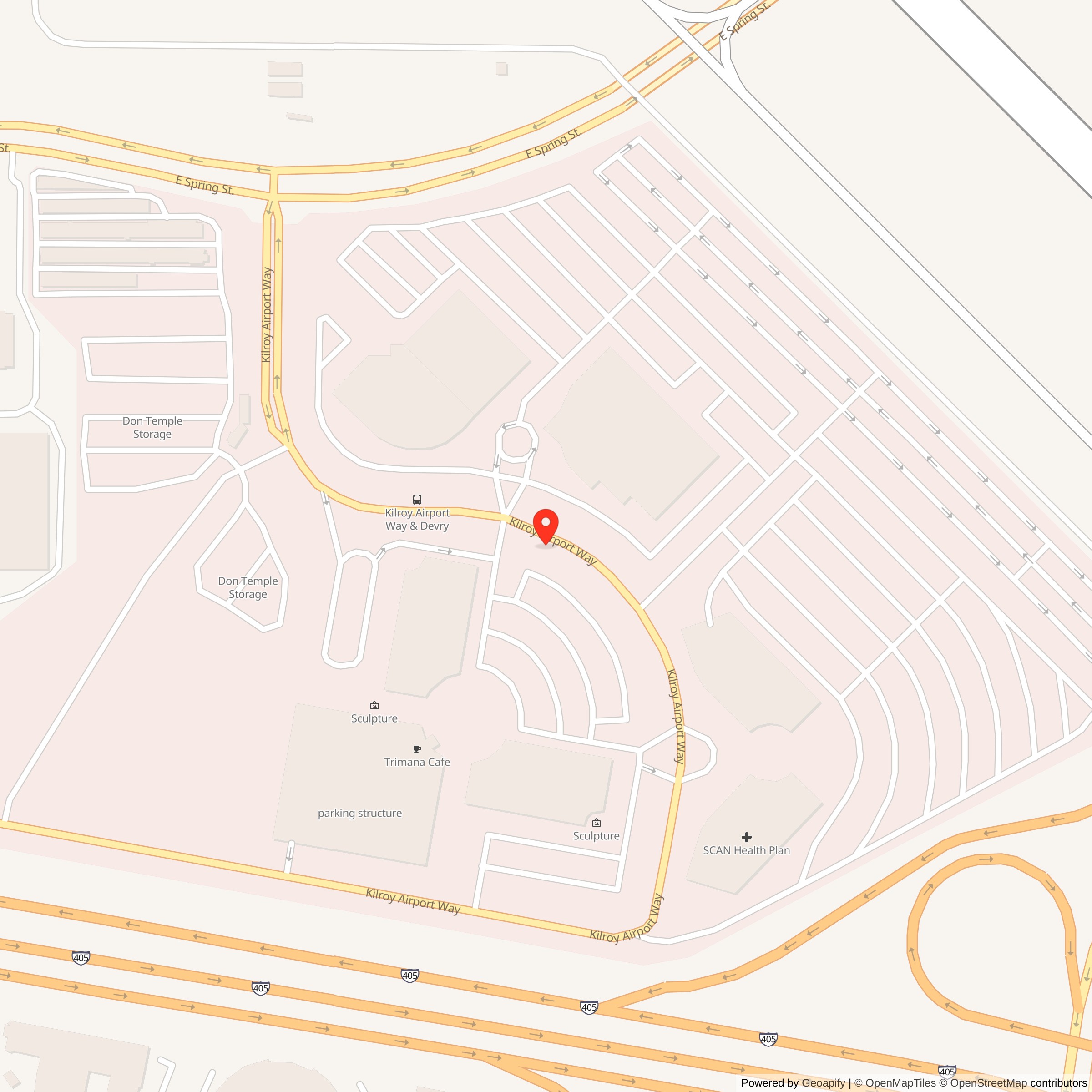 Street Level Map showing location of Nike Site LA-40 Launch Area, California