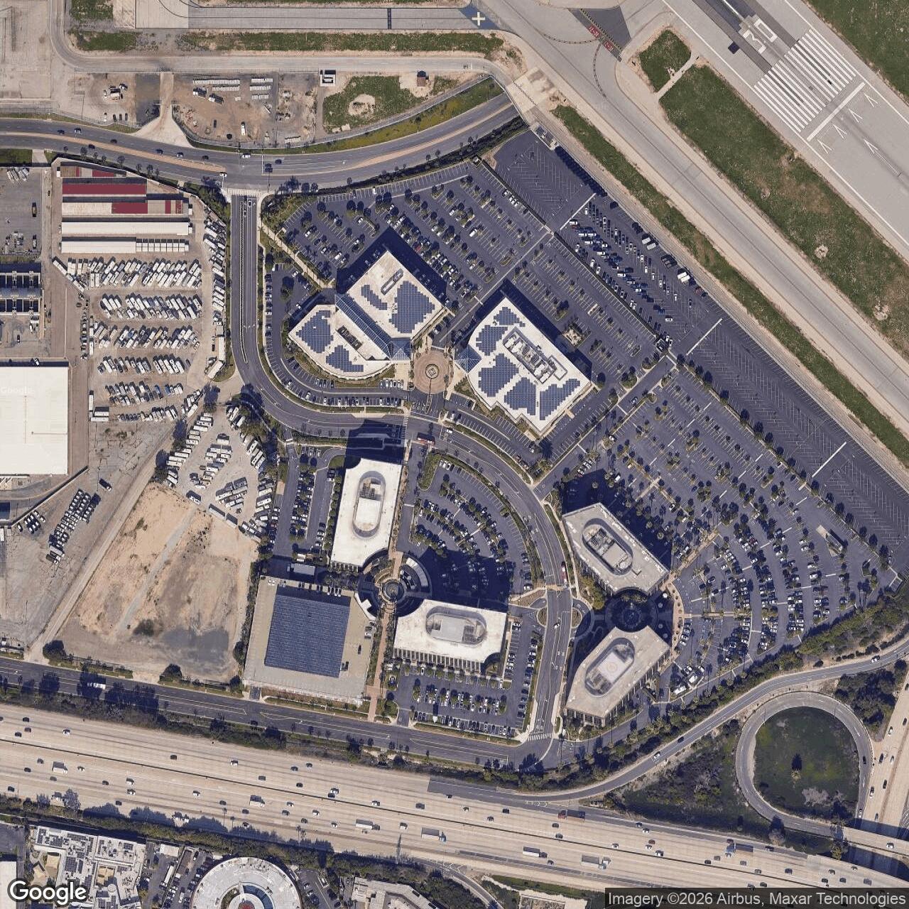 Current Google Satellite Image of Nike Site LA-40 Launch Area, California