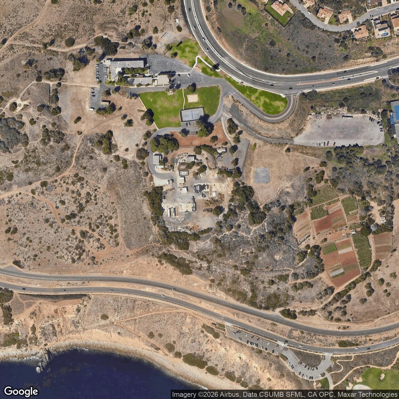 Current Google Satellite Image of Nike Site LA-55 Launch Area, California