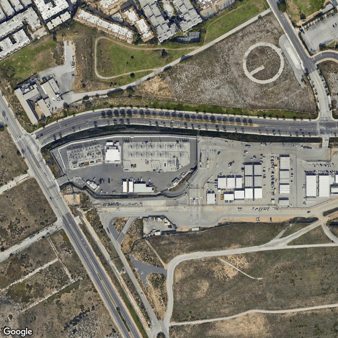 Current Google Satellite Image of Nike Site LA-70 Launch Area, California
