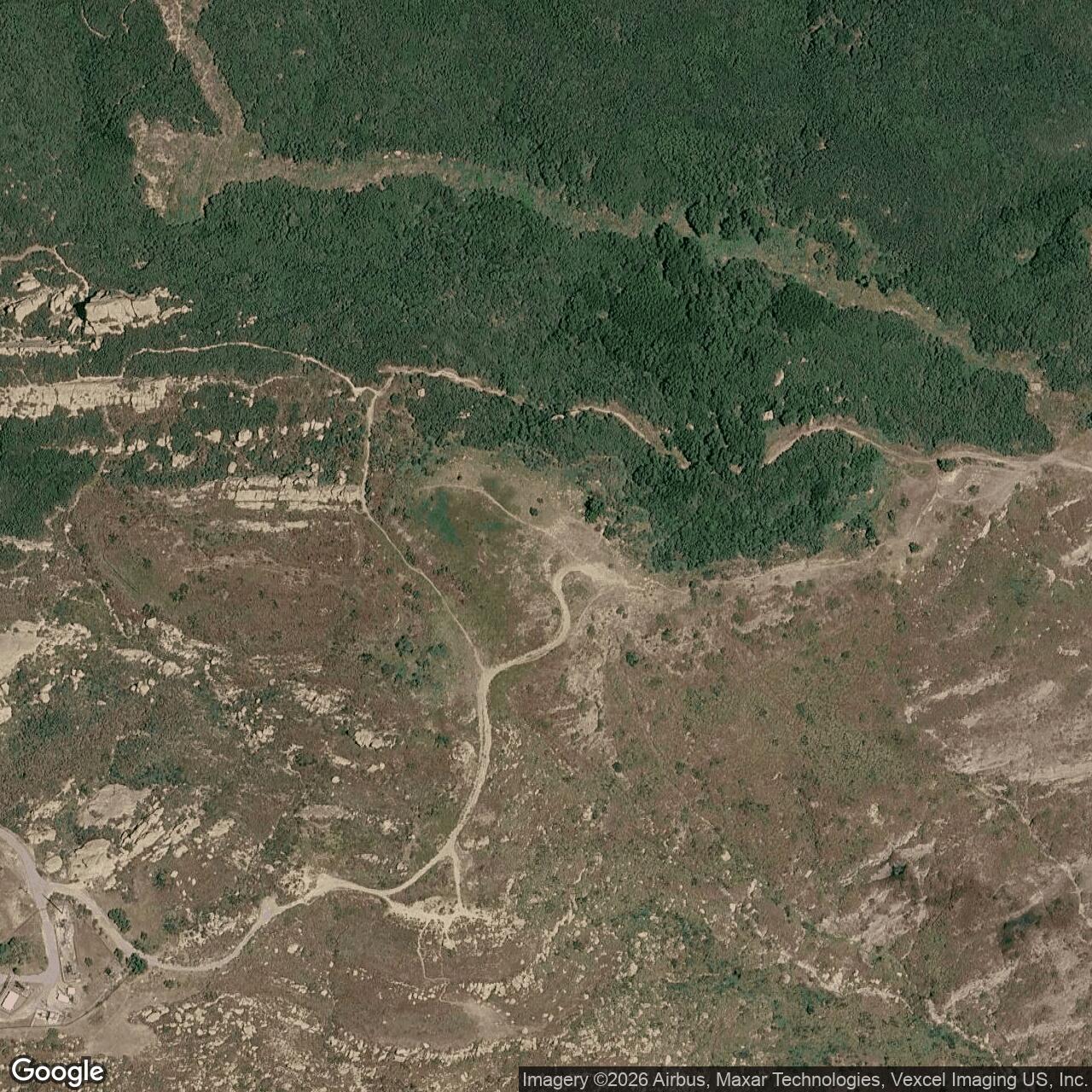 Current Google Satellite Image of Nike Site LA-78 IFC, California