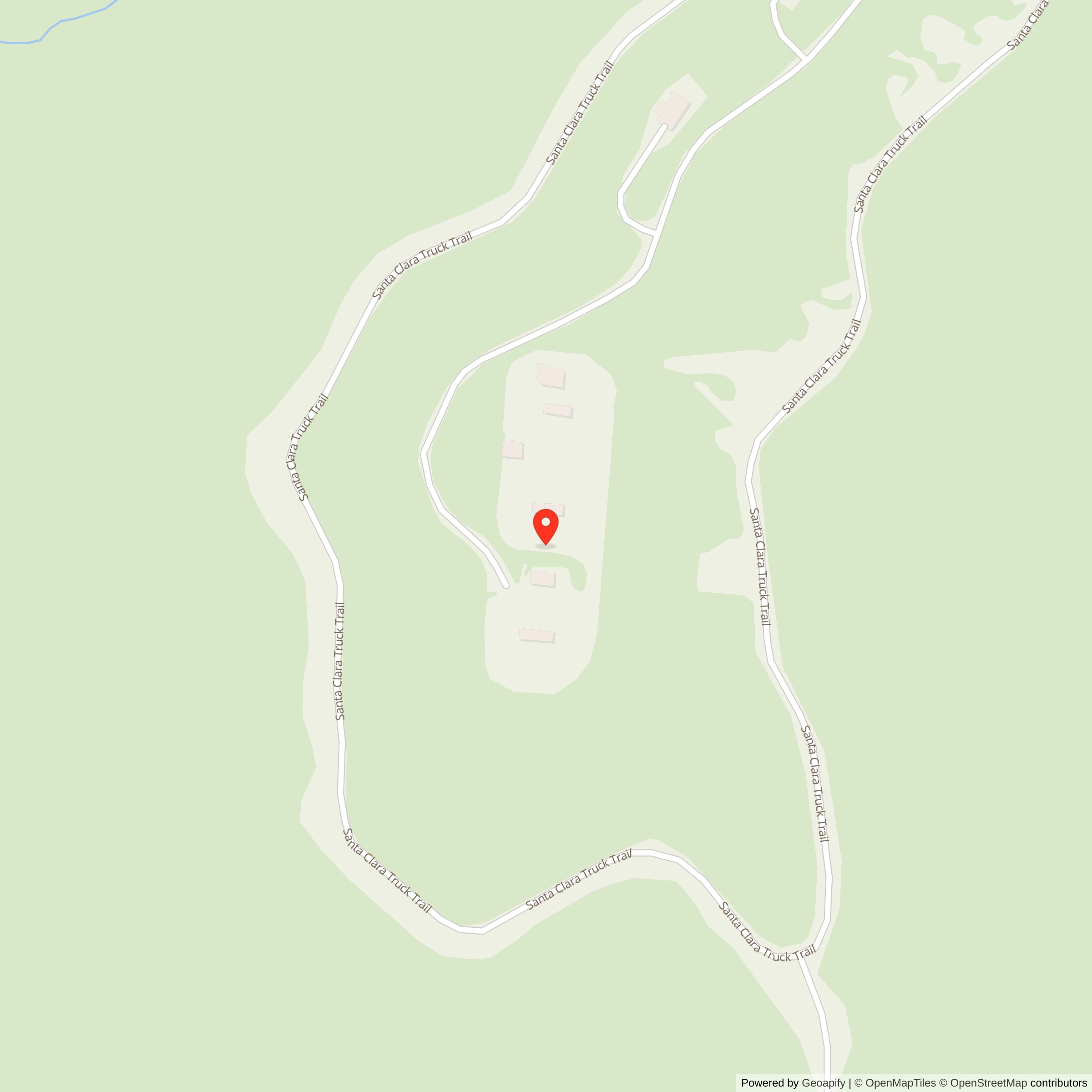 Street Level Map showing location of Nike Site LA-94 Launch Area, California