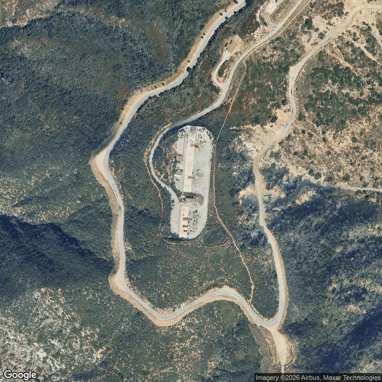 Current Google Satellite Image of Nike Site LA-94 Launch Area, California