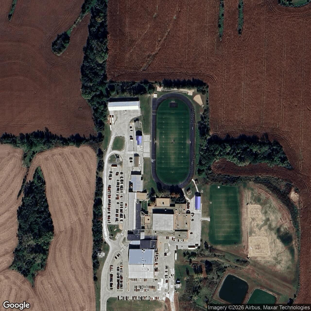 Current Google Satellite Image of Nike Site LI-01C, Nebraska