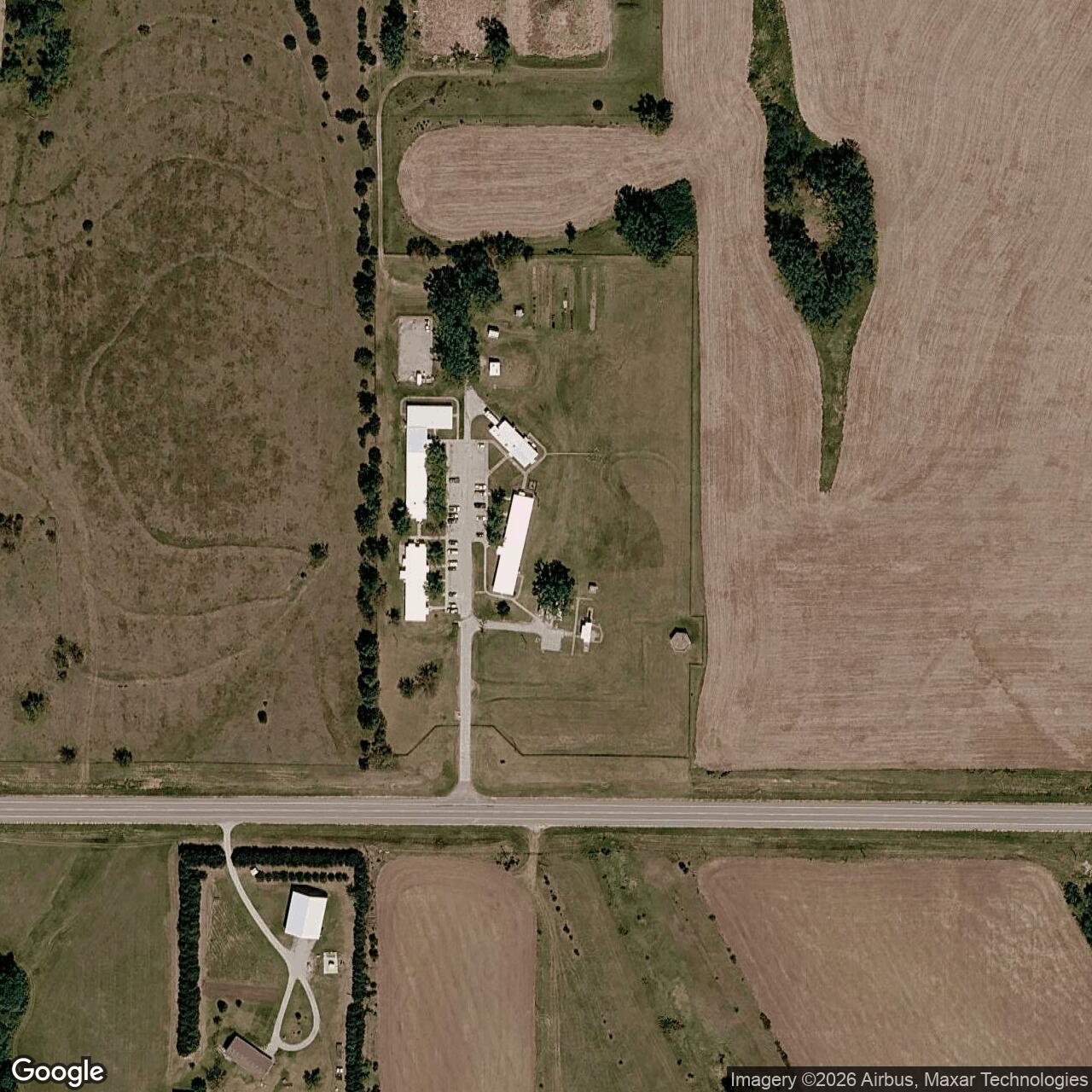 Current Google Satellite Image of Nike Site LI-50C, Nebraska