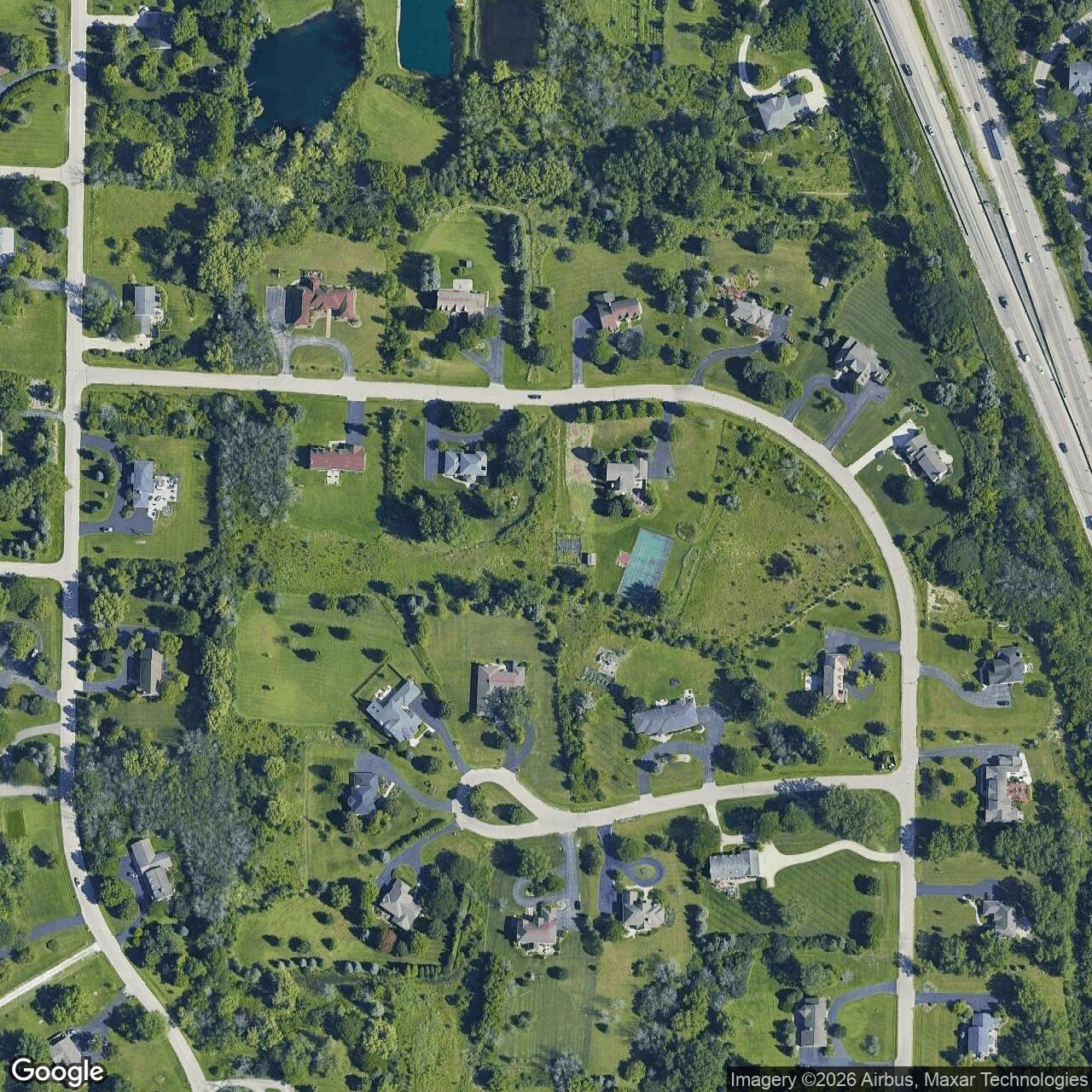 Current Google Satellite Image of Nike Site M-02 Launch Area, Wisconsin