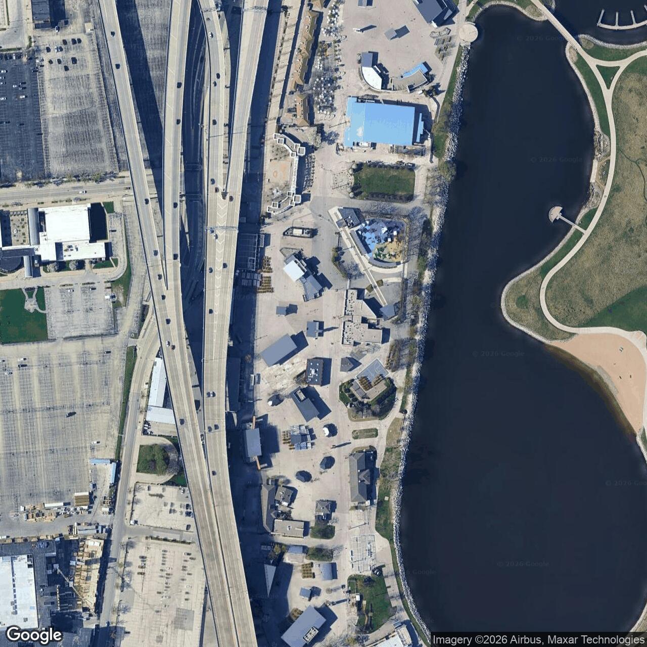Current Google Satellite Image of Nike Site M-20 Launch Area, Wisconsin