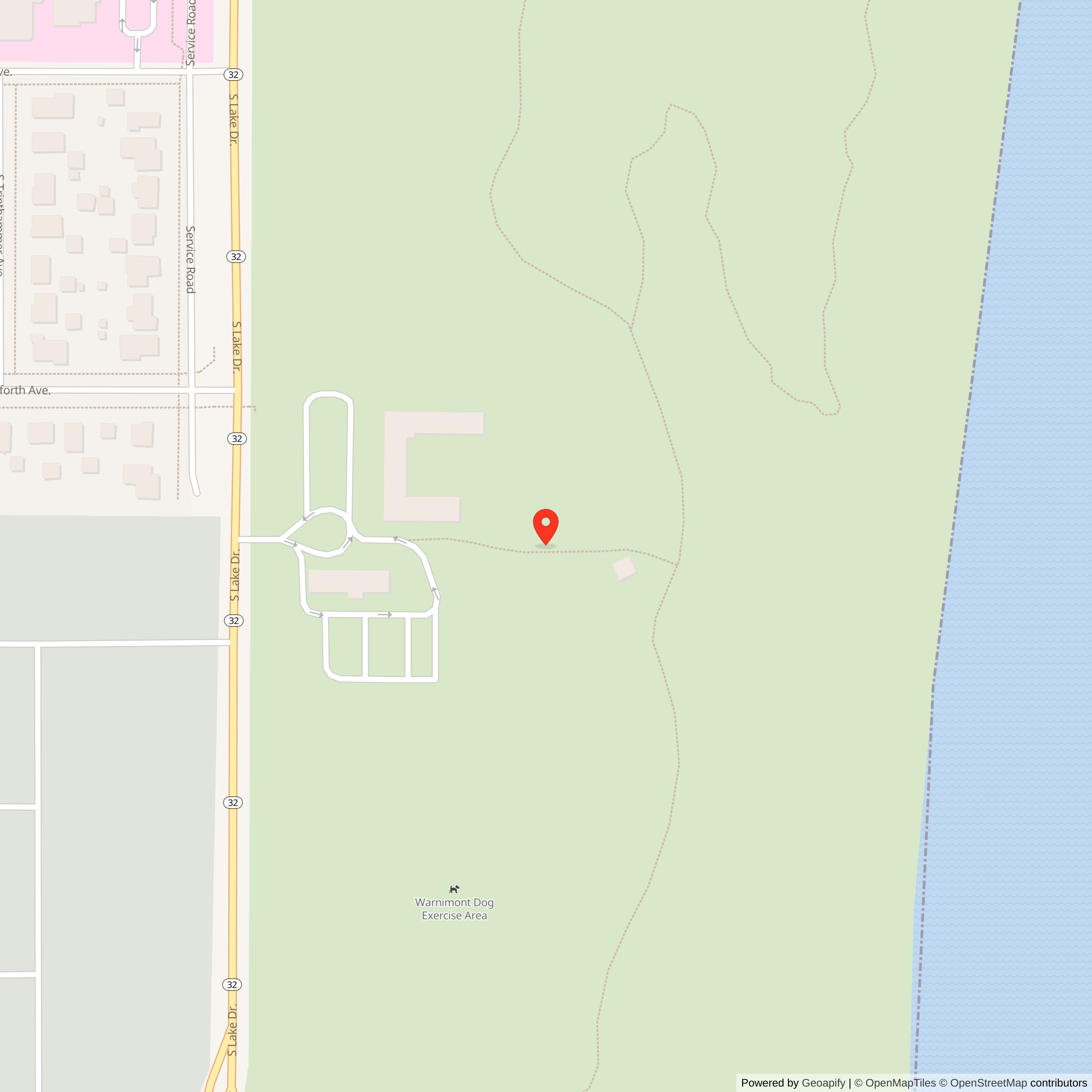 Map showing location of Nike Site M-42 IFC, Wisconsin