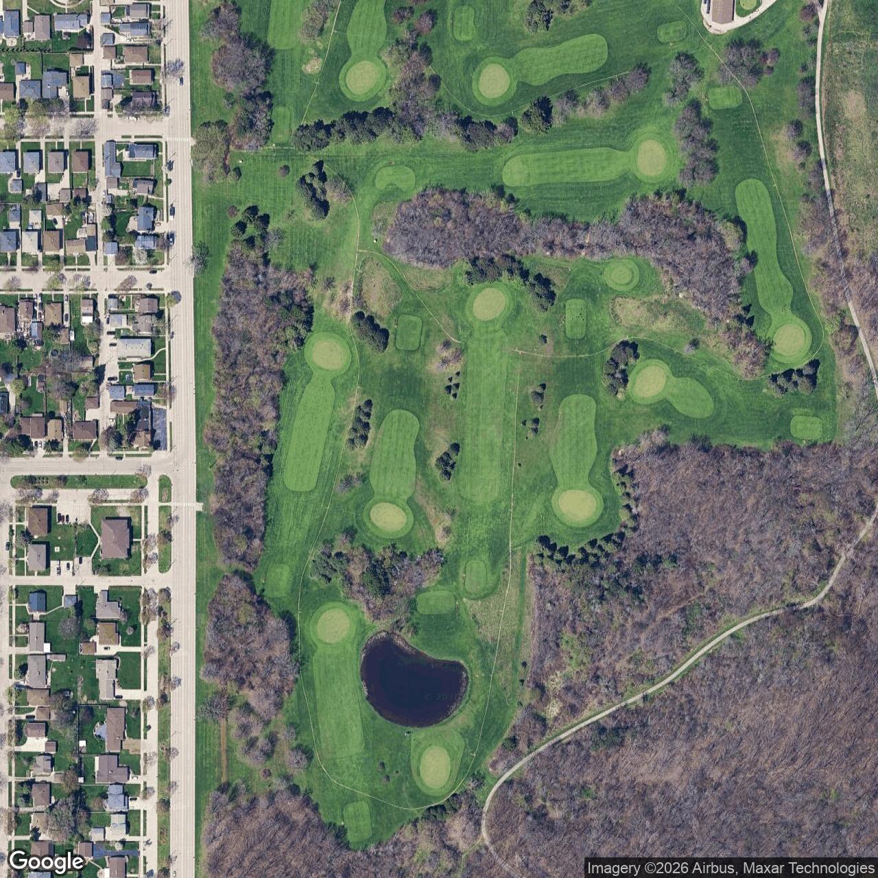 Current Google Satellite Image of Nike Site M-42 Launch Area, Wisconsin
