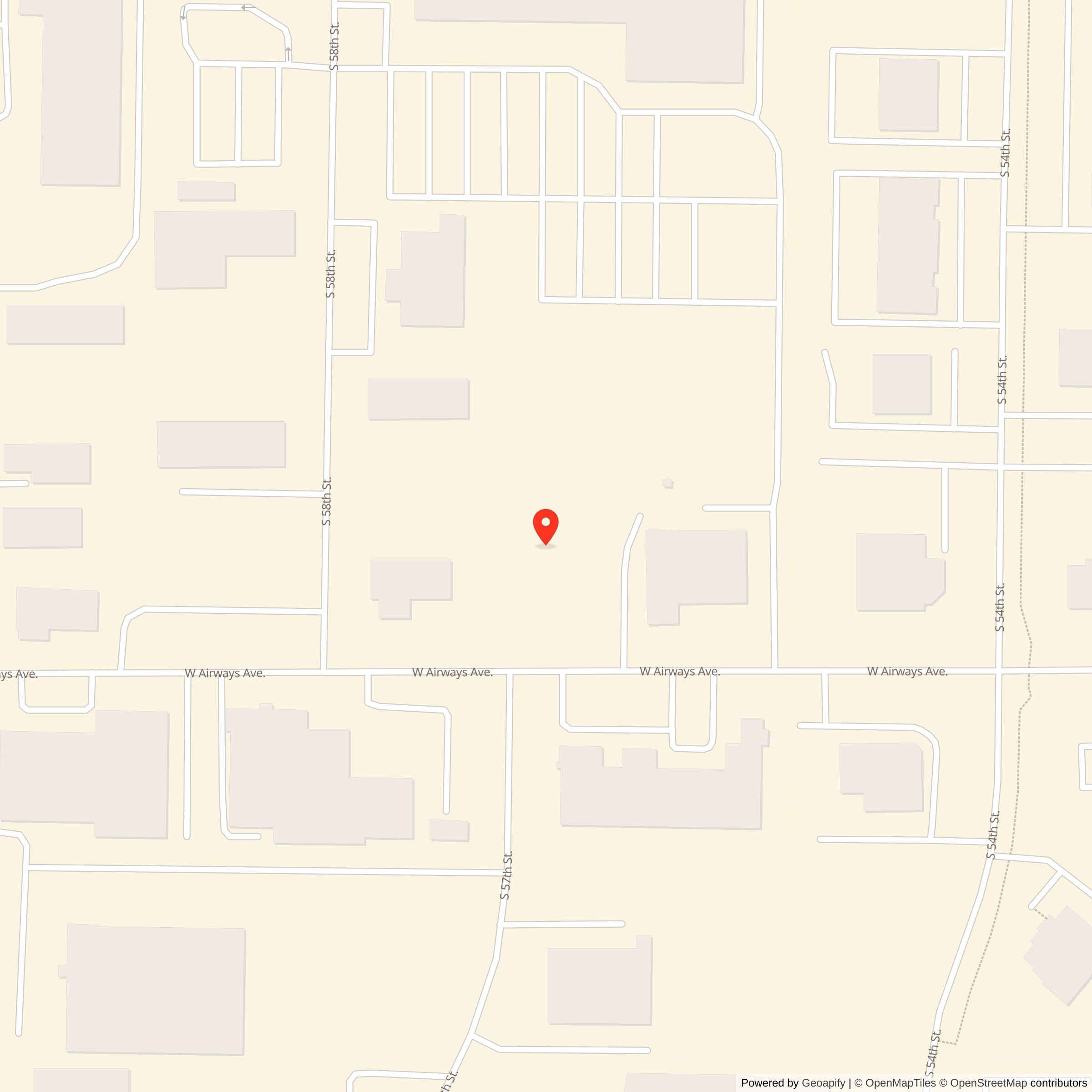 Map showing location of Nike Site M-54 Launch Area, Wisconsin