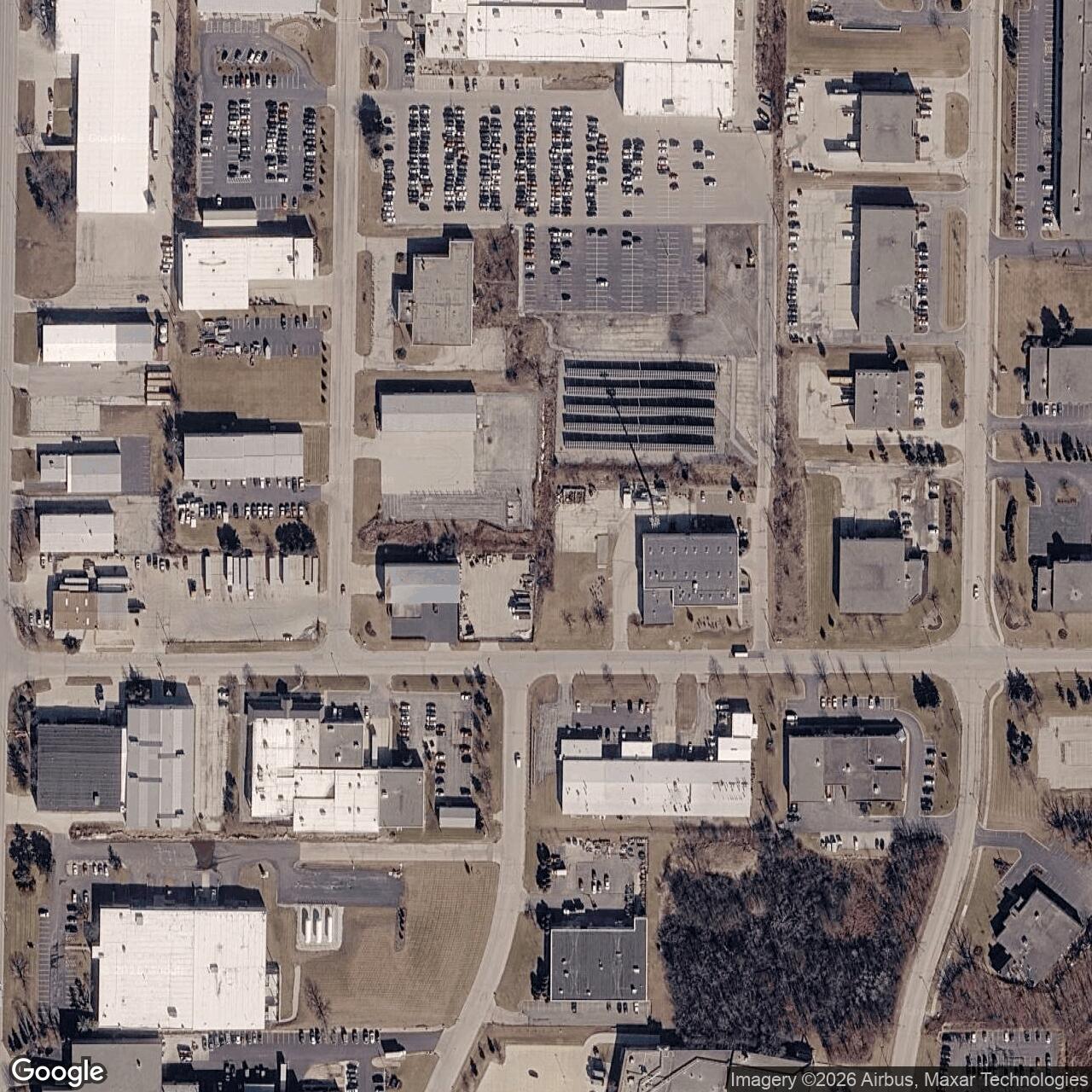 Current Google Satellite Image of Nike Site M-54 Launch Area, Wisconsin