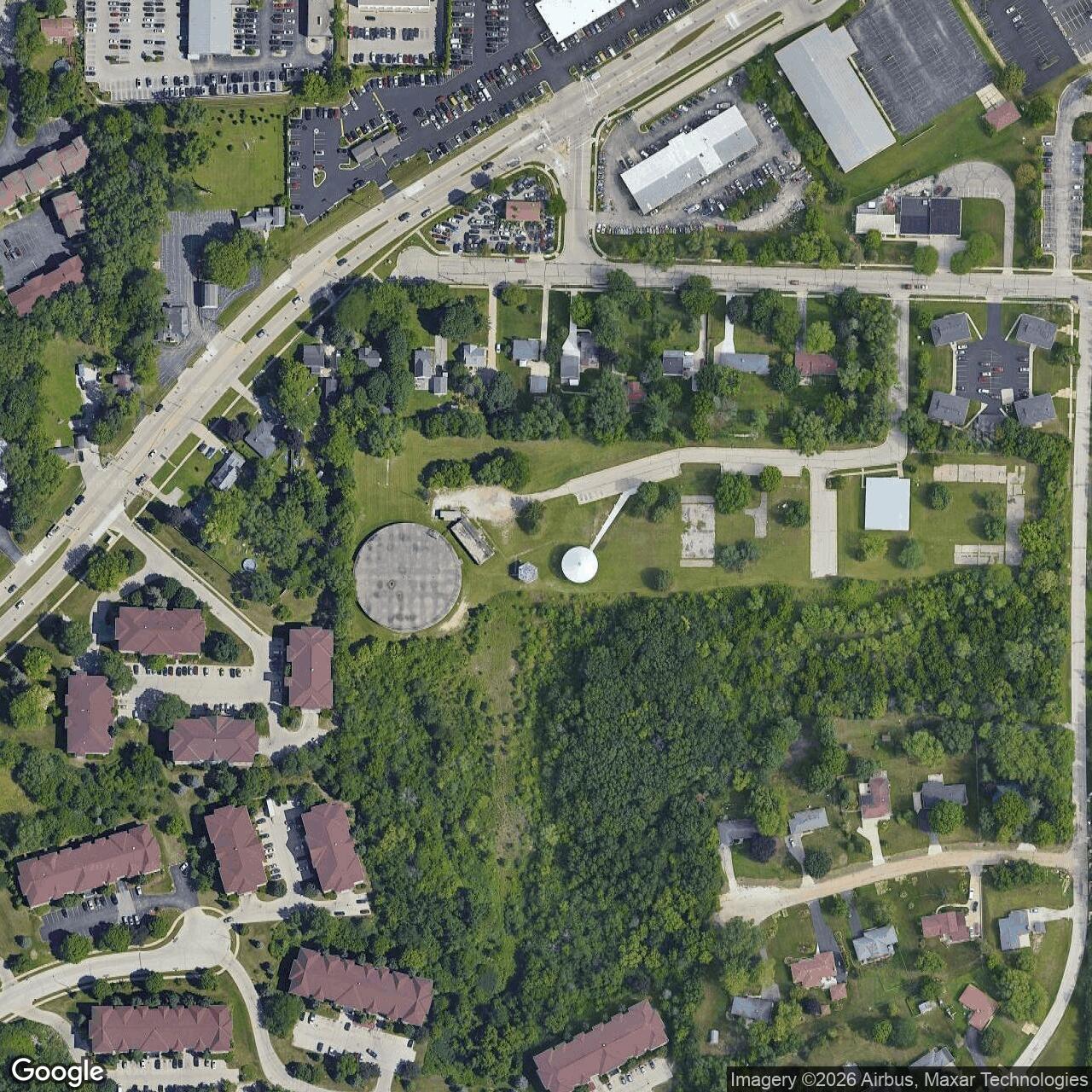Current Google Satellite Image of Nike Site M-74 IFC, Wisconsin