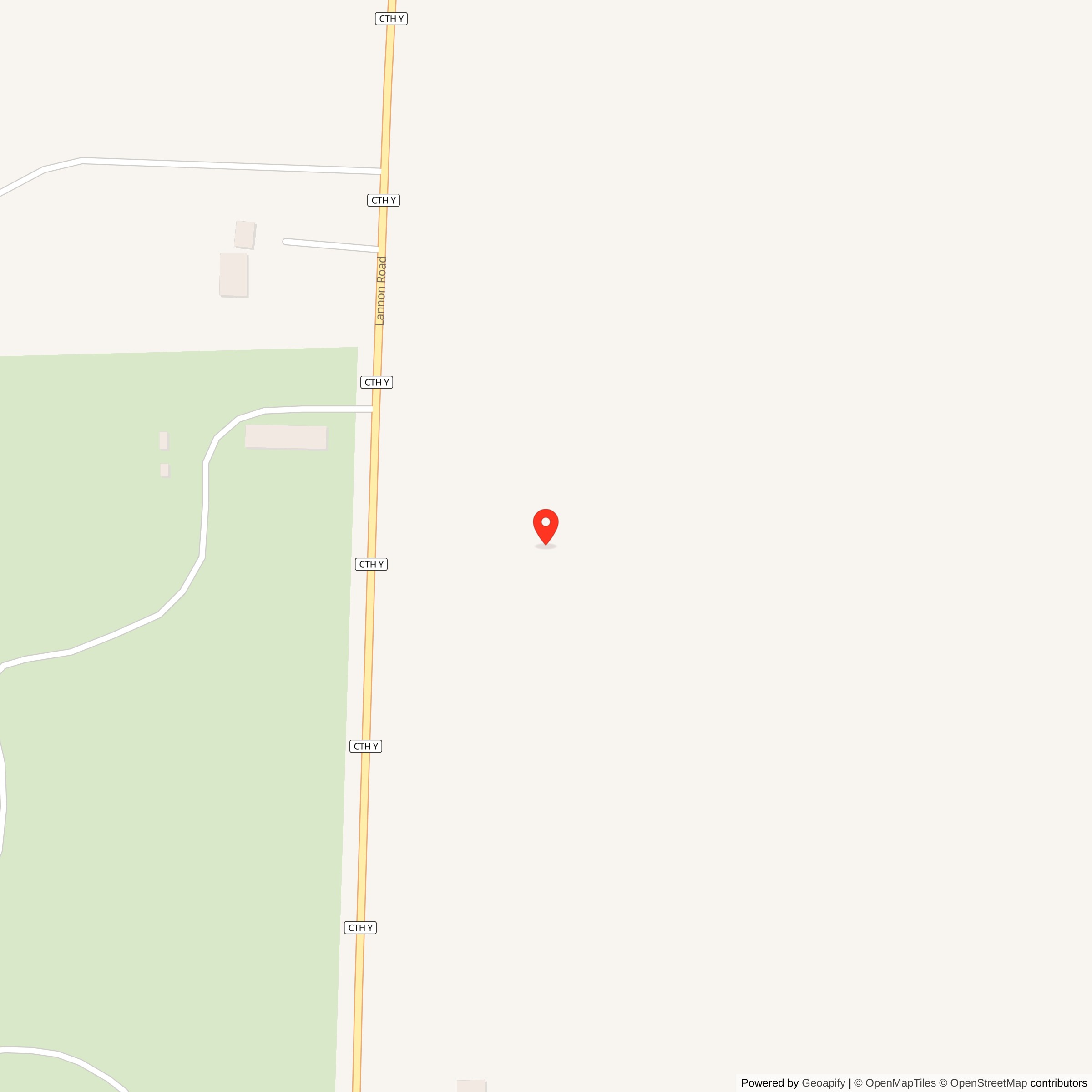 Map showing location of Nike Site M-86 IFC, Wisconsin