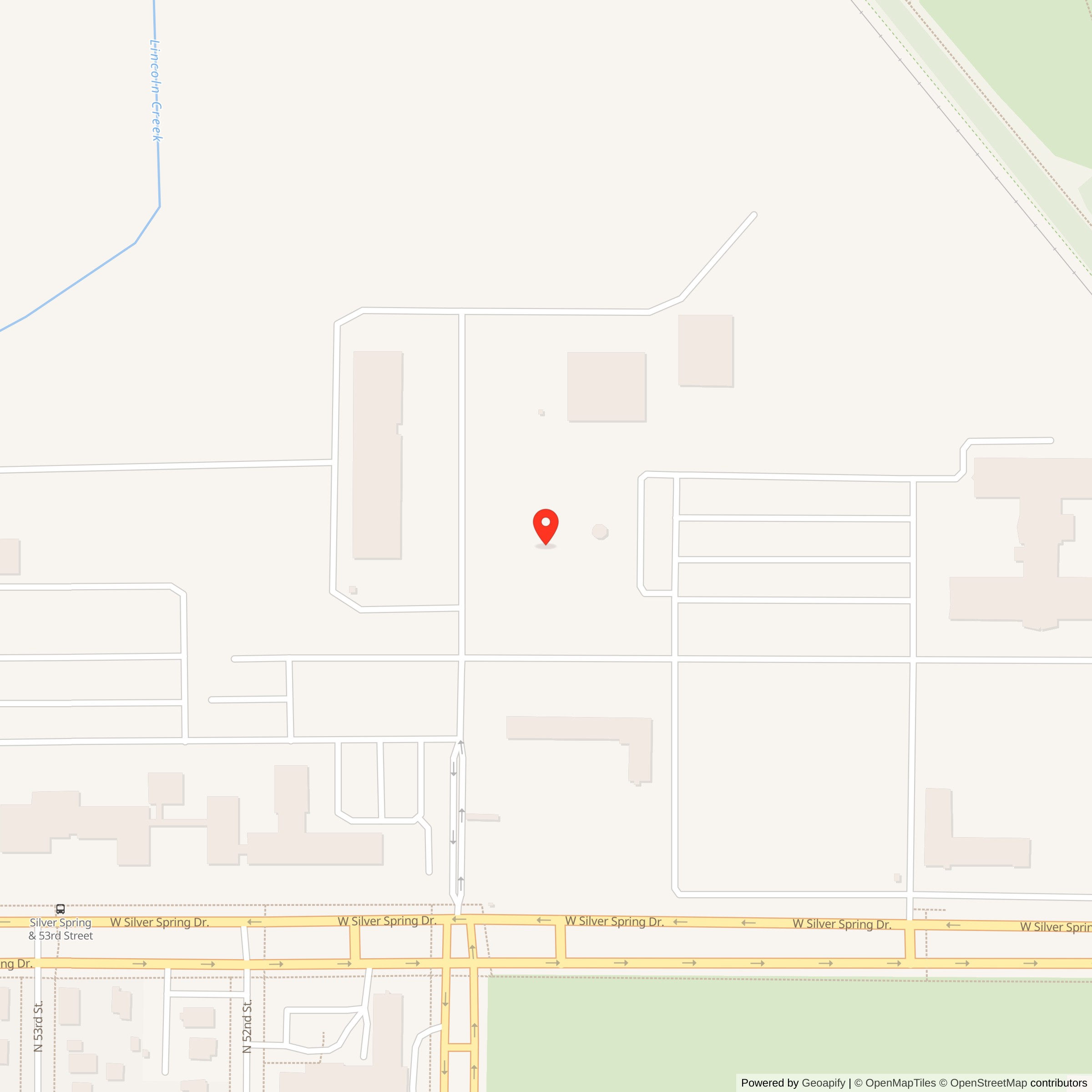 Map showing location of Nike Site M-96 IFC, Wisconsin