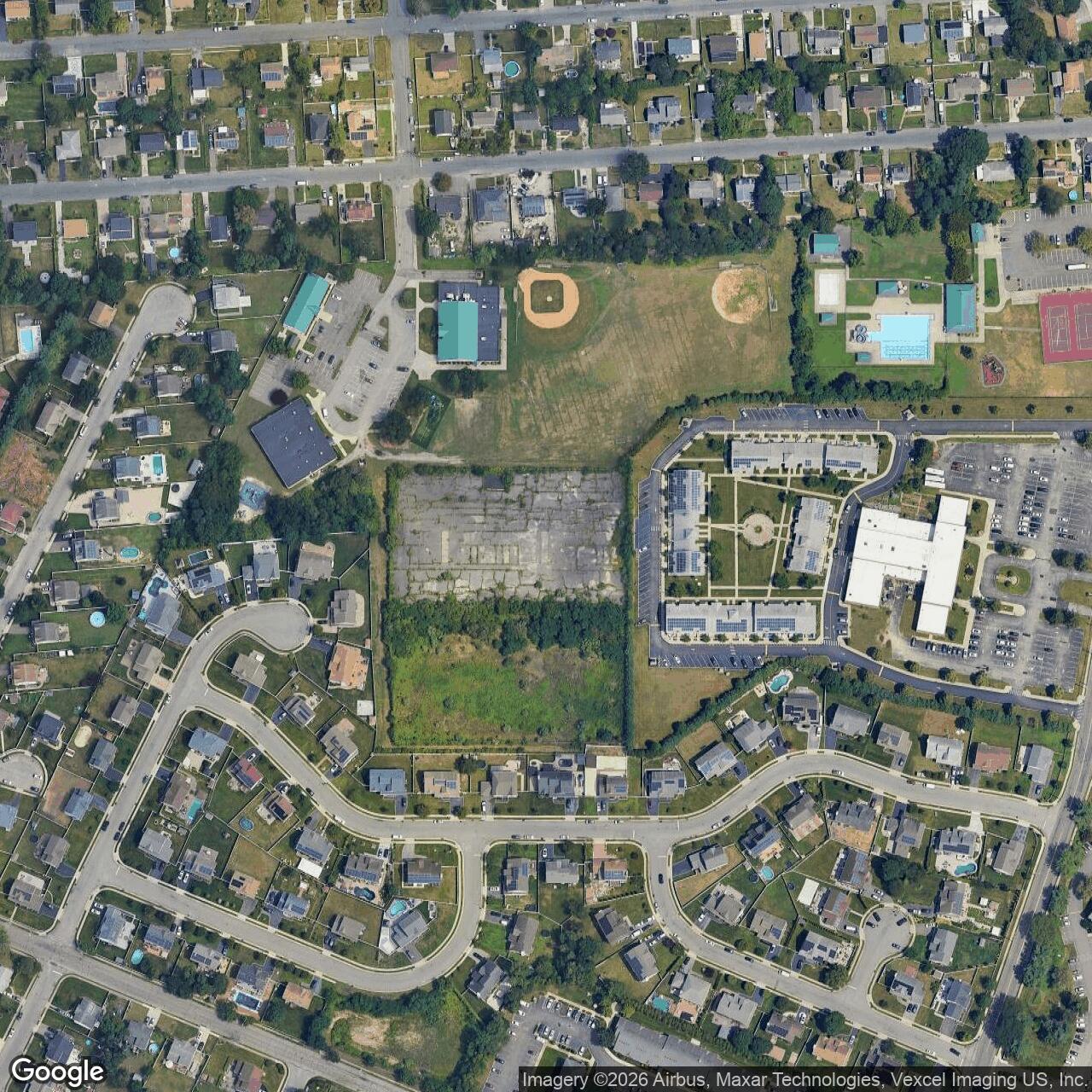 Current Google Satellite Image of Nike Site NY-24, New York