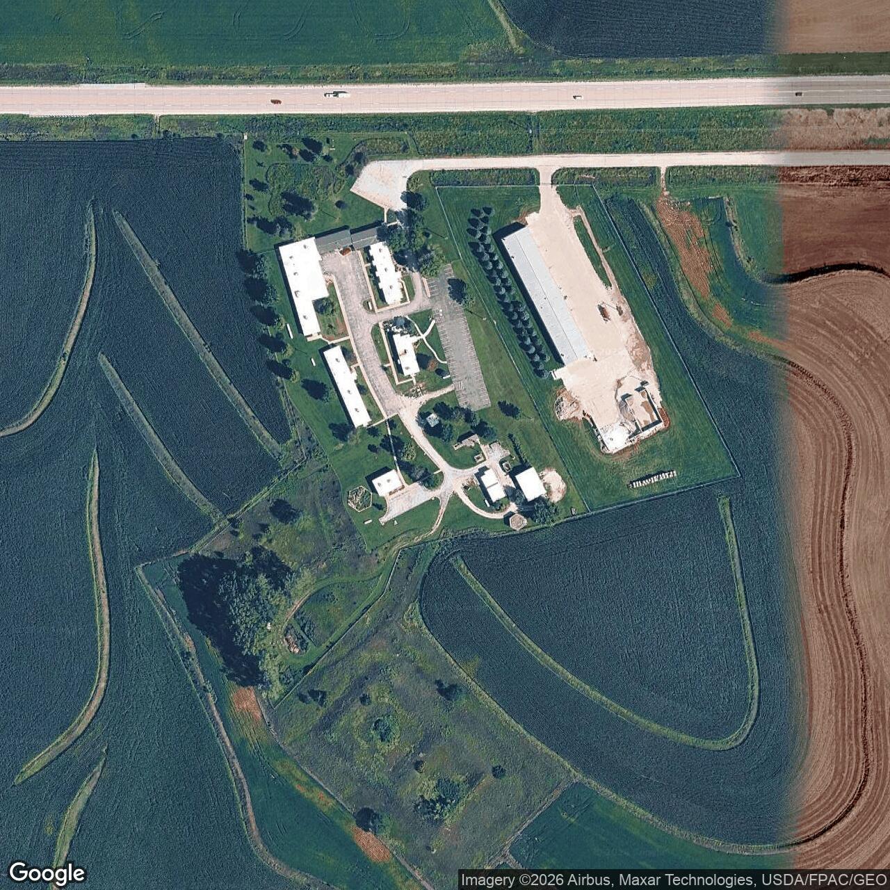 Current Google Satellite Image of Nike Site OF-10C, Council Bluffs Iowa