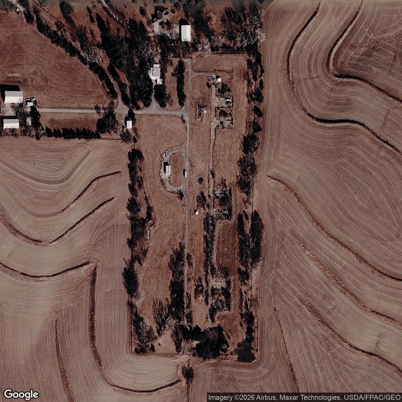 Current Google Satellite Image of Nike Site OF-10L, Nebraska