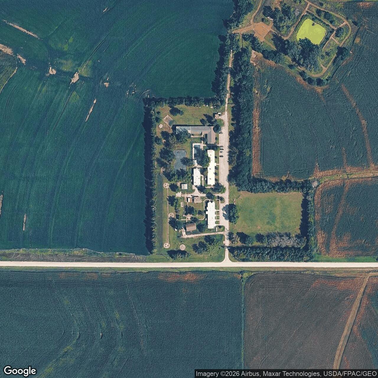 Current Google Satellite Image of Nike Missile Site OF-60 IFC, Louisville Nebraska