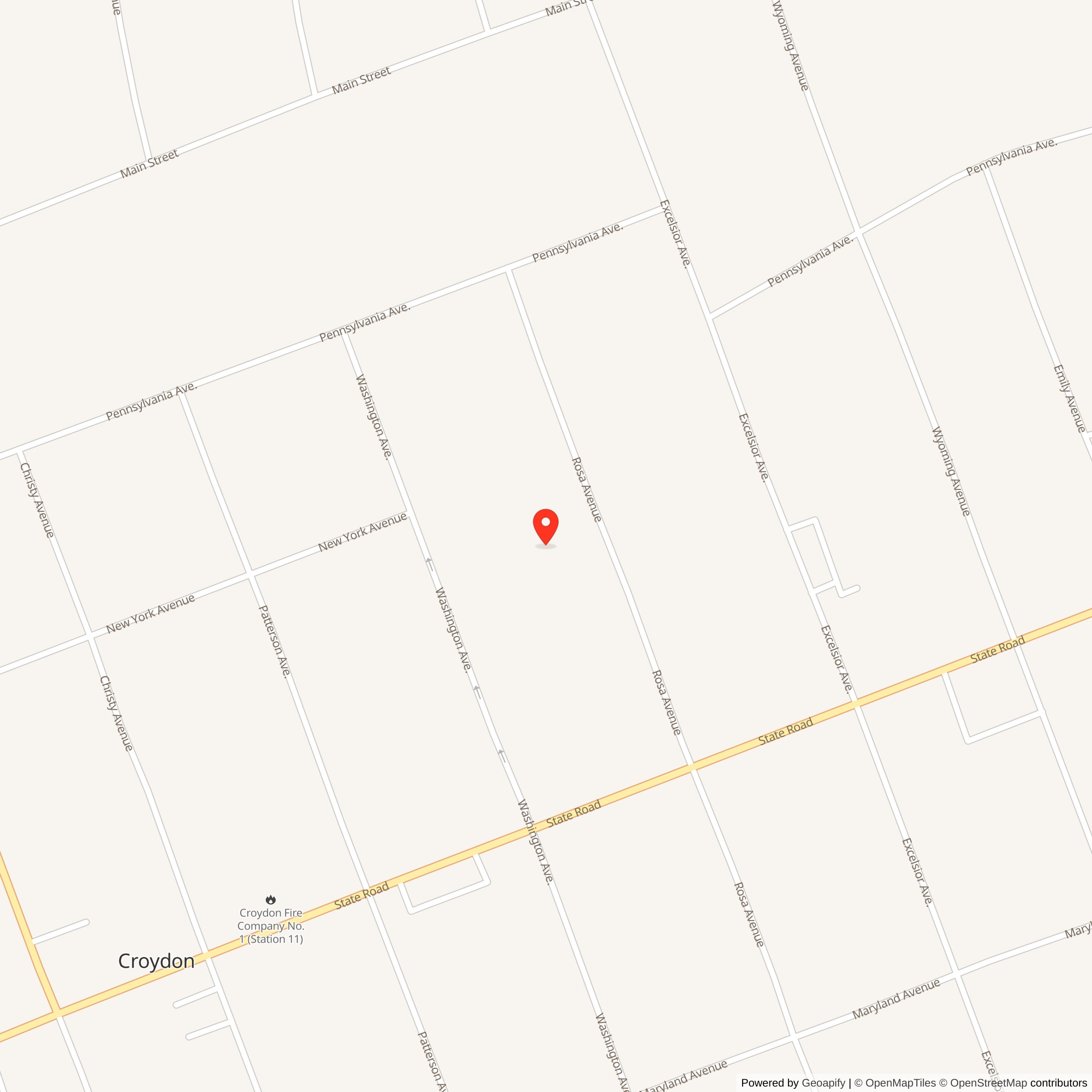 Map showing location of Nike Site PH-15C, Pennsylvania