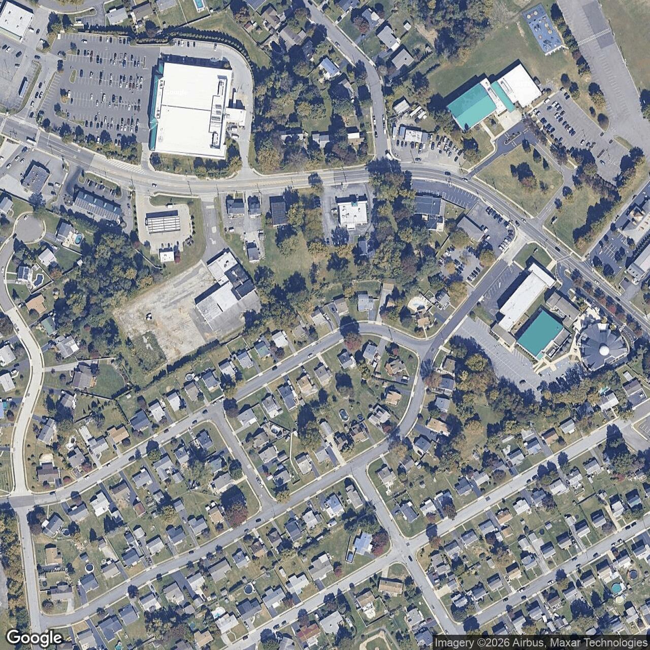 Current Google Satellite Image of Nike Site PH-67C, Pennsylvania