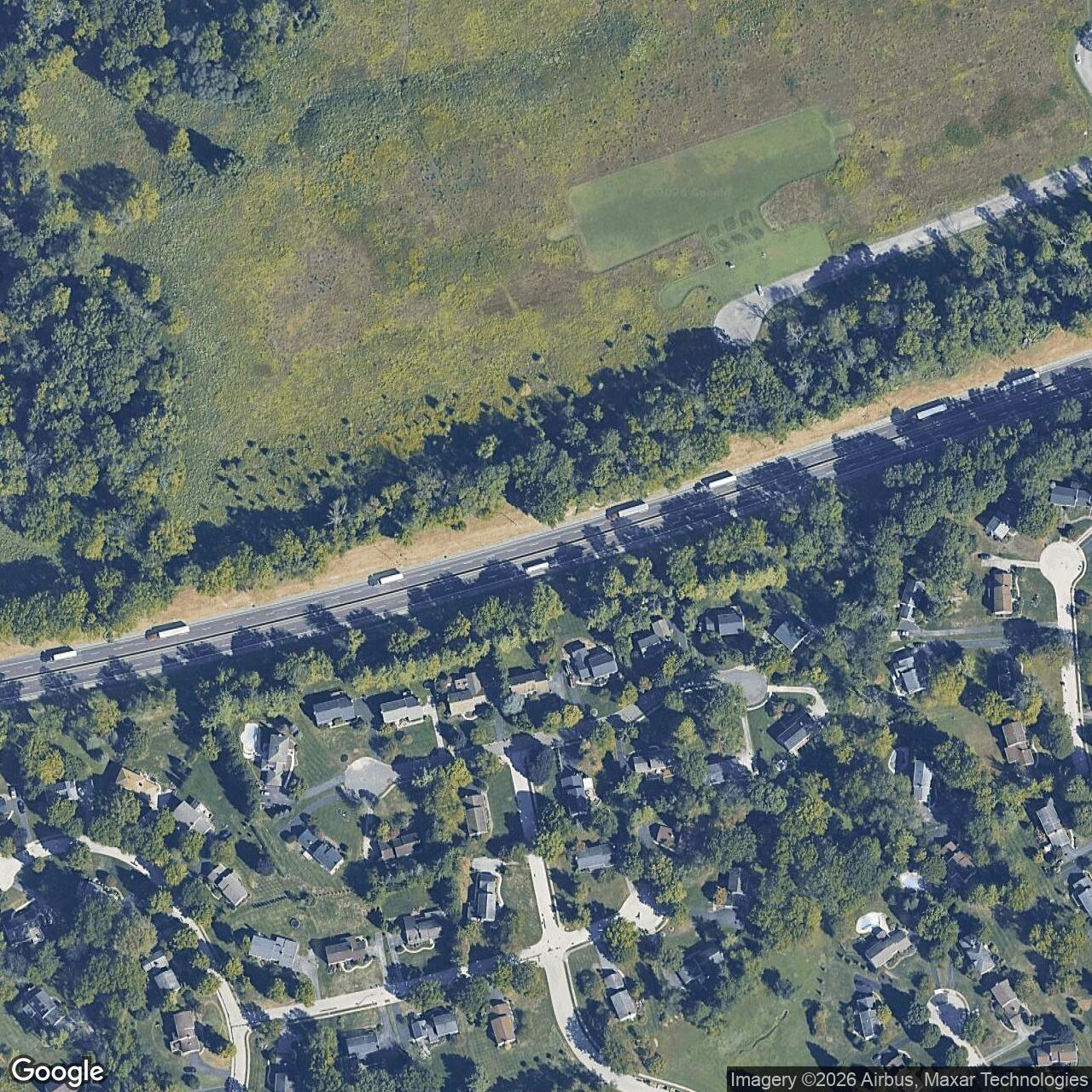 Current Google Satellite Image of Nike Site PH-82C, Pennsylvania