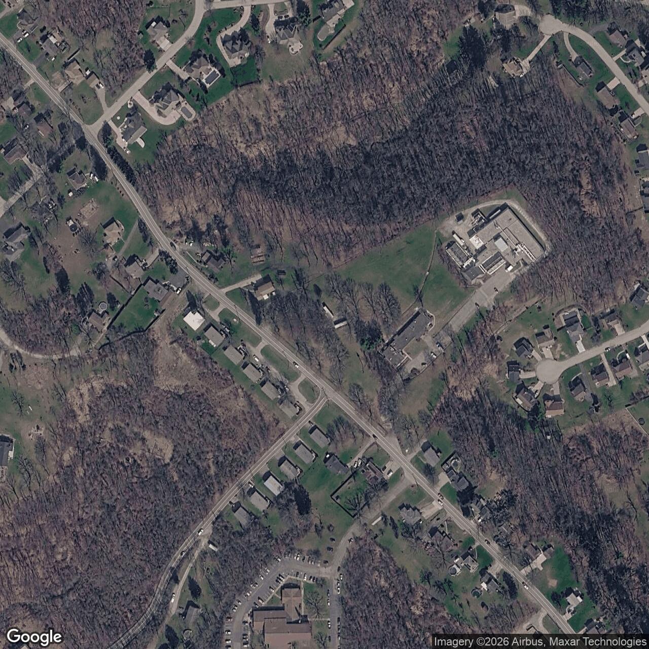 Current Google Satellite Image of Nike Site PI-25C, Pennsylvania