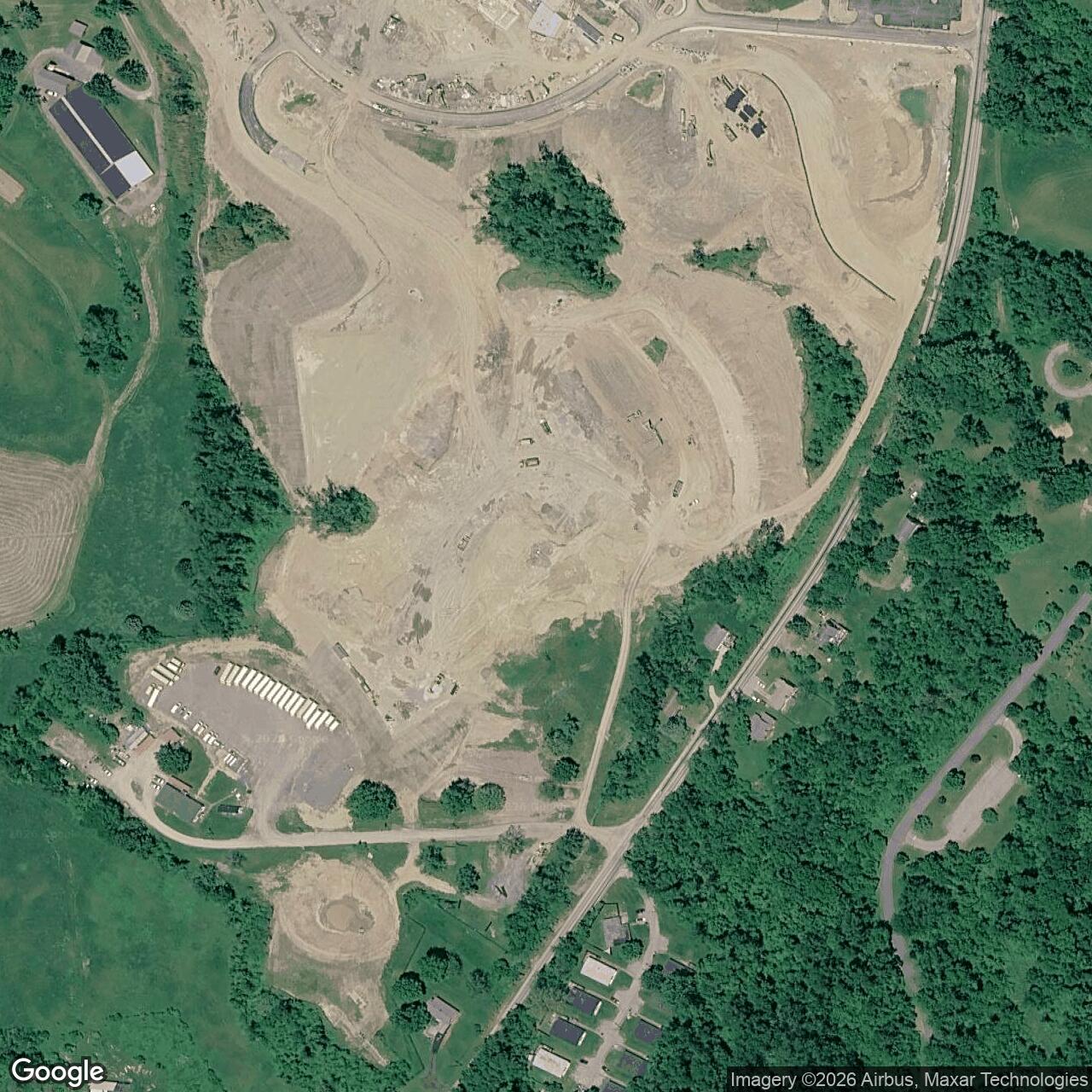 Current Google Satellite Image of Nike Site PI-42C, Pennsylvania