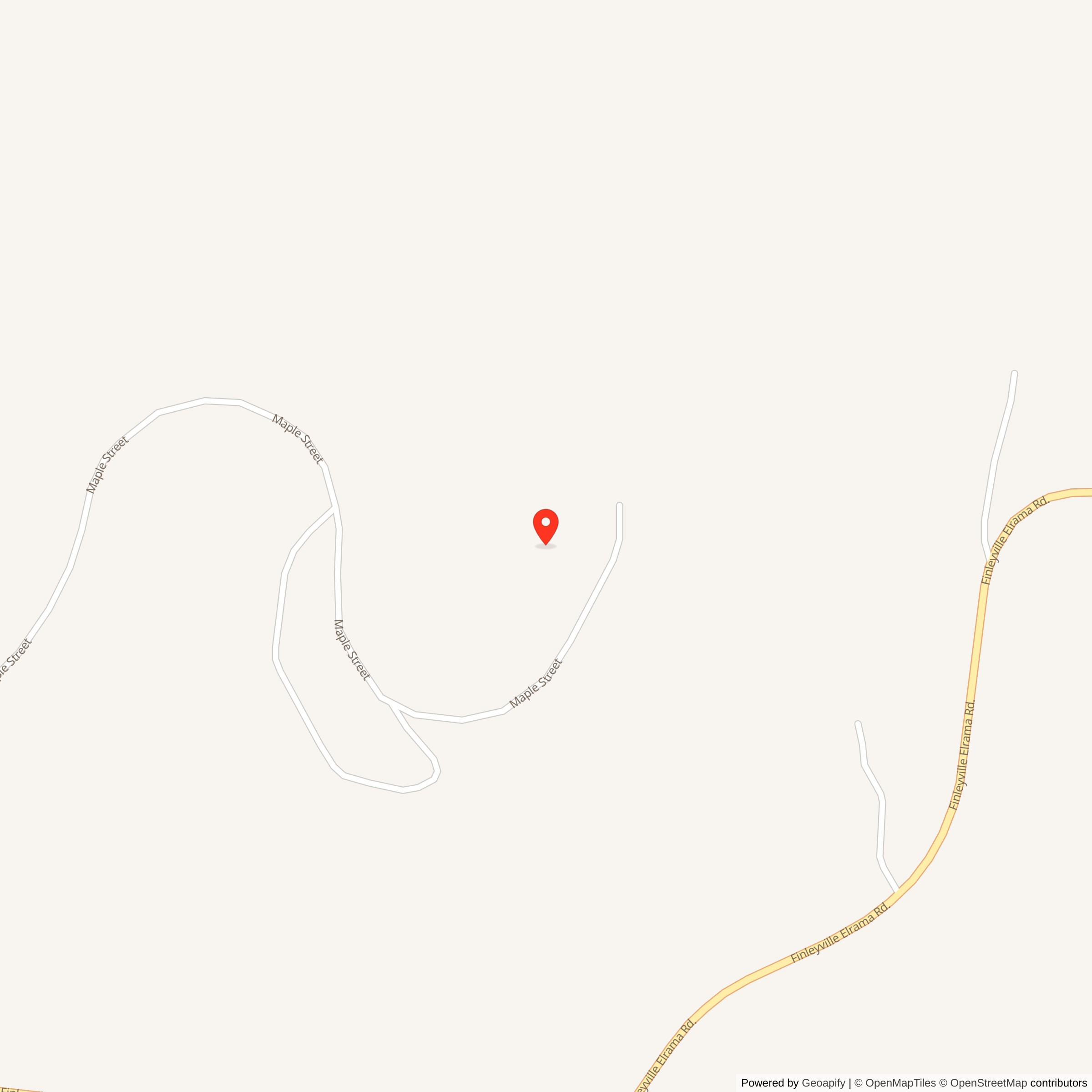 Map showing location of Nike Site PI-43C, Pennsylvania
