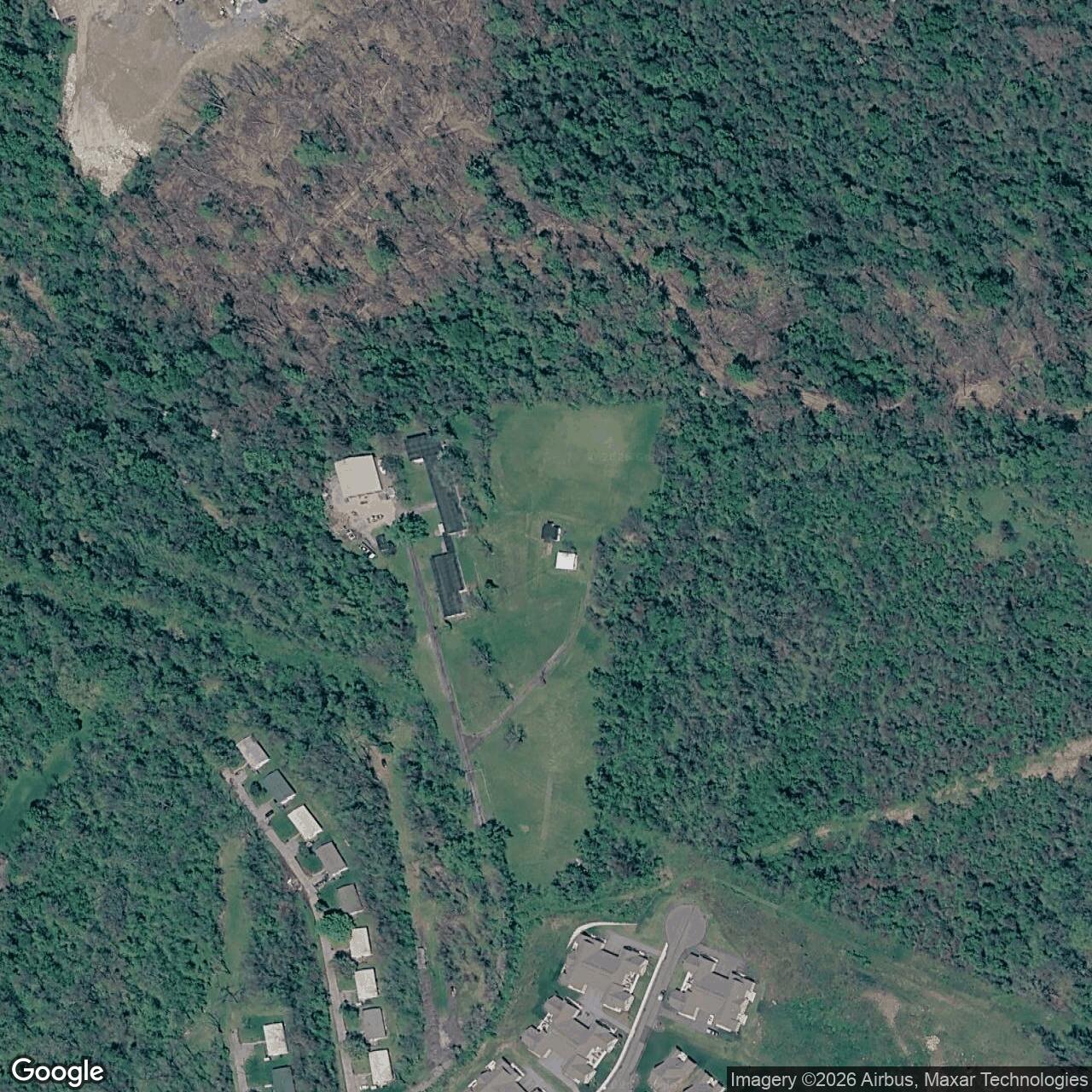 Current Google Satellite Image of Nike Site PI-52C, Pennsylvania
