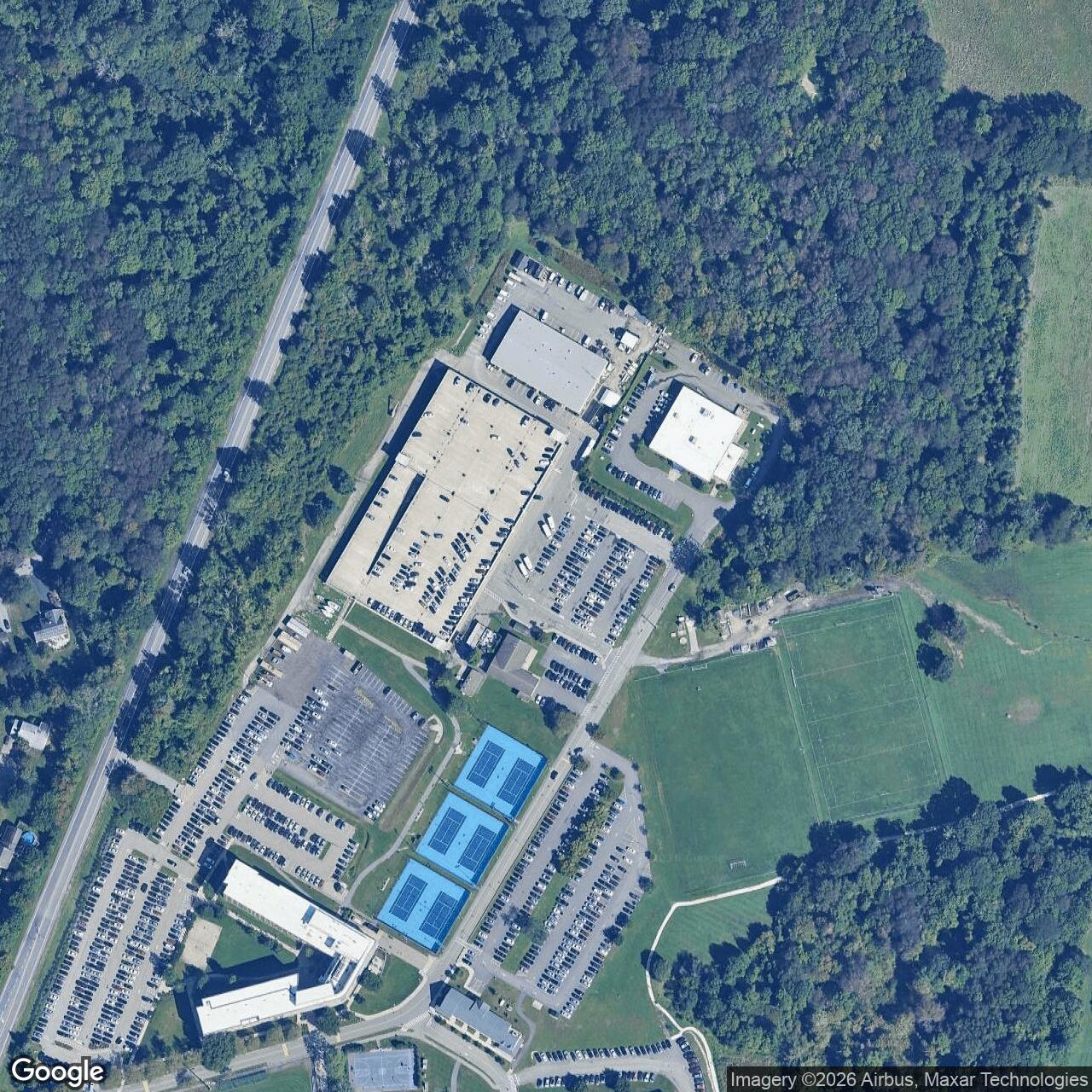 Current Google Satellite Image of Nike Site PR-38L, Rhode Island