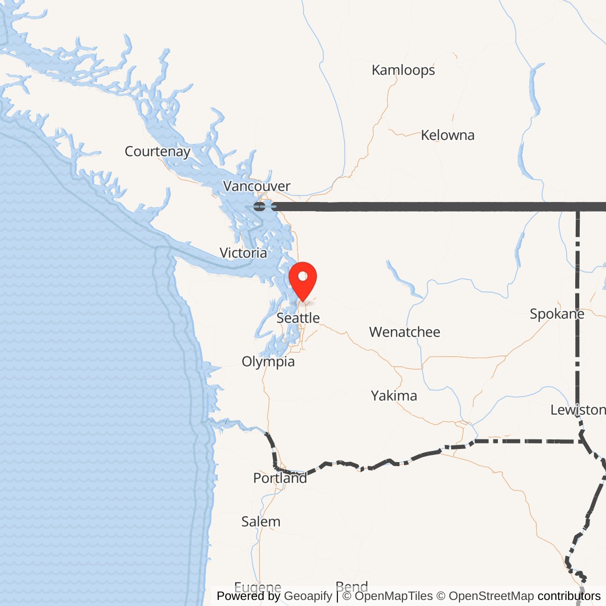 Map showing location of Nike Missile Site S-03 Launcher, Washington