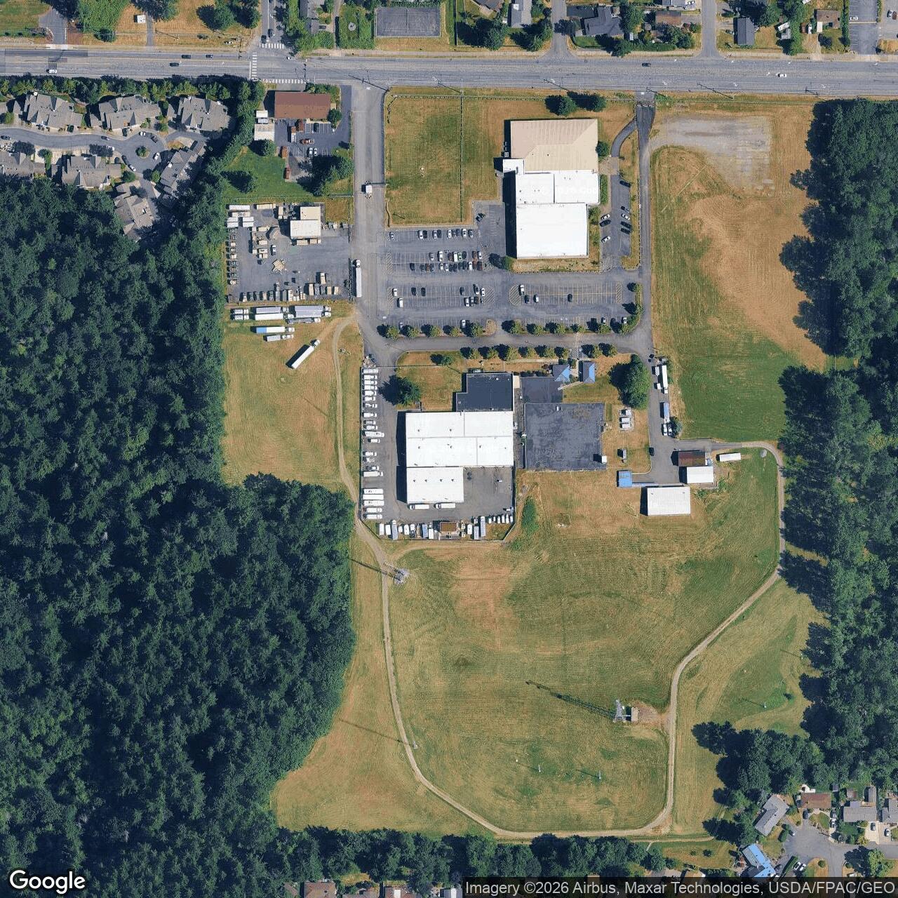 Current Google Satellite Image of Nike Missile Site S-03 Launcher, Washington