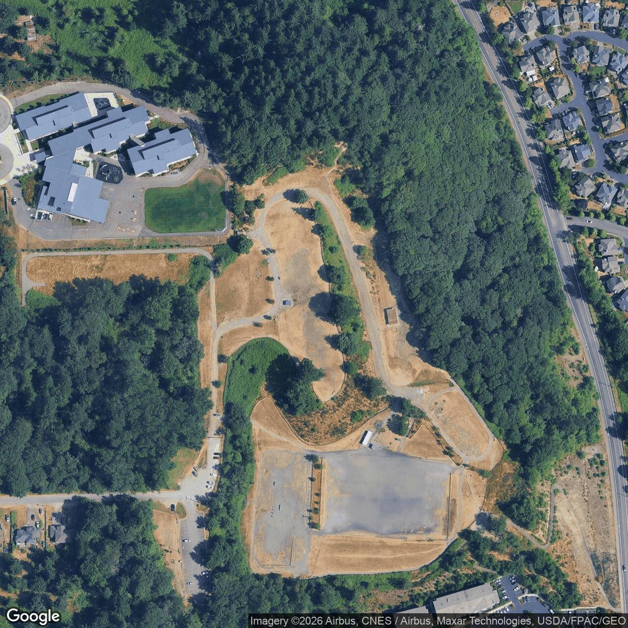 Current Google Satellite Image of Nike Missile Site S-43 Launcher, Washington