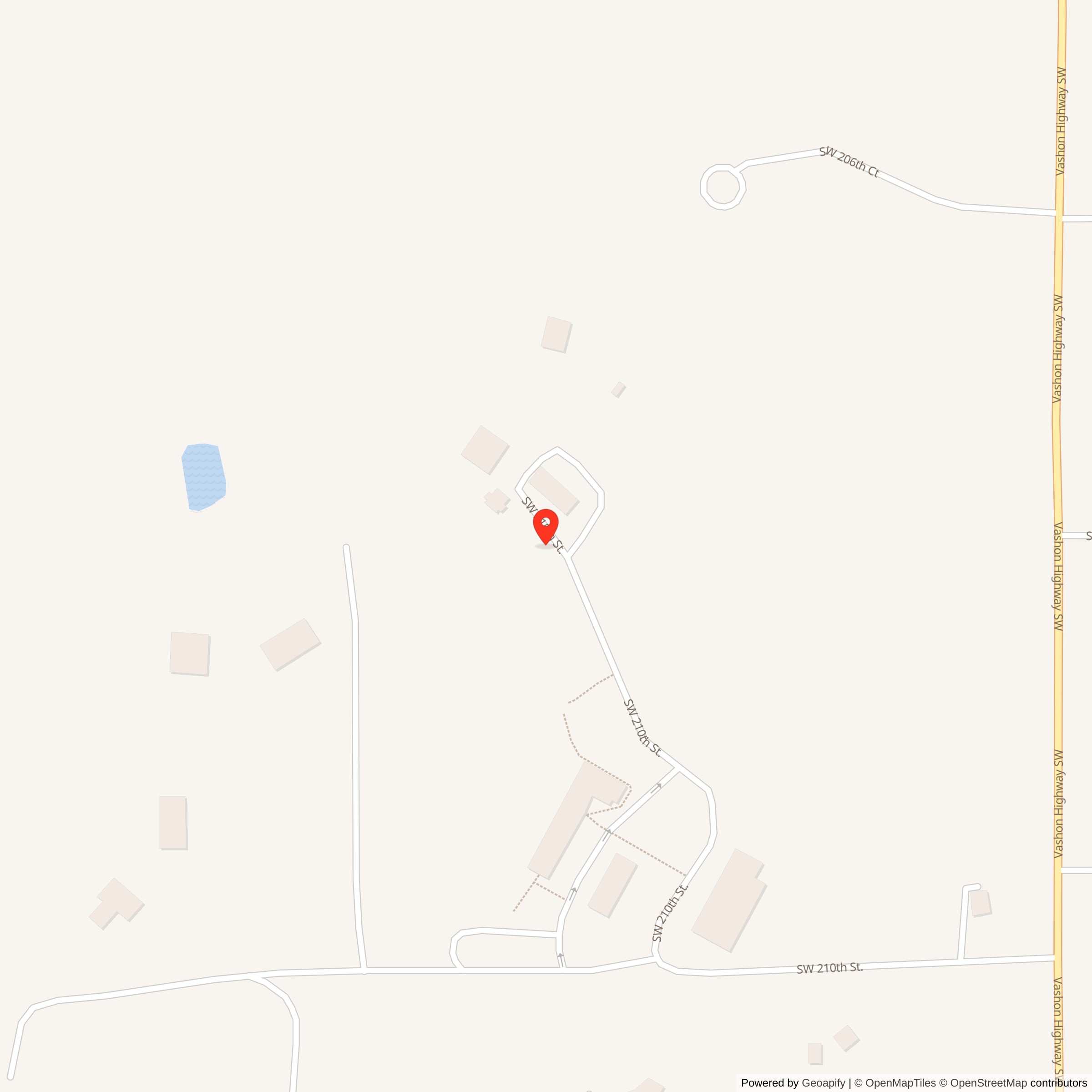 Map showing location of Nike Missile Site S-61 IFC, Washington