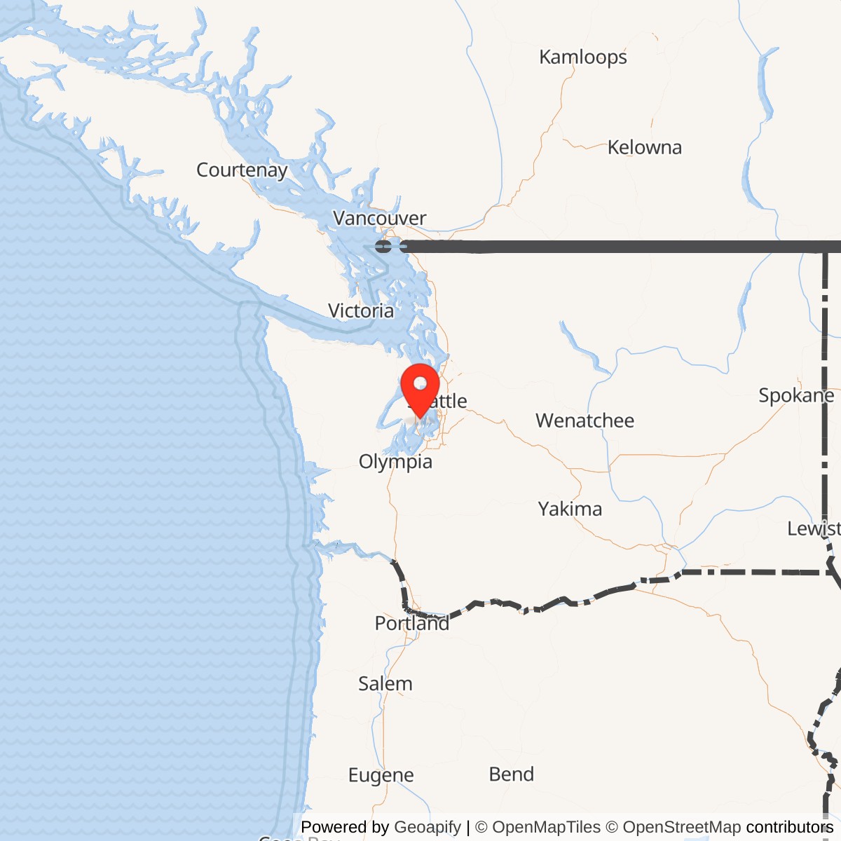 Map showing location of Nike Missile Site S-62 Launcher, Washington