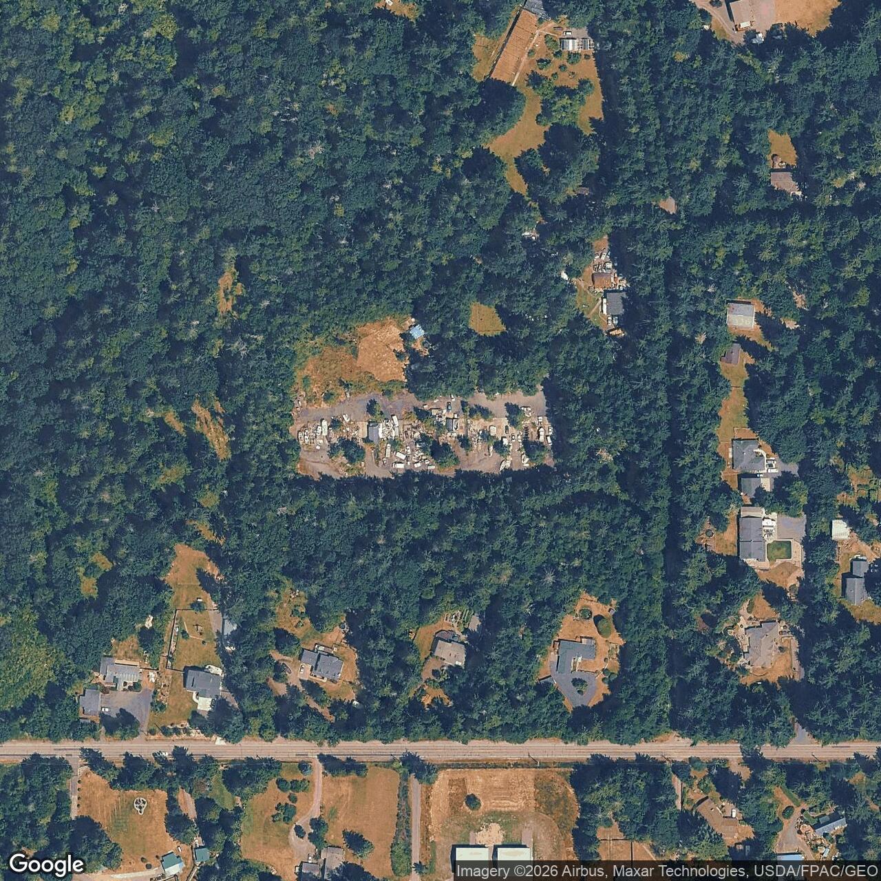 Current Google Satellite Image of Nike Missile Site S-62 Launcher, Washington