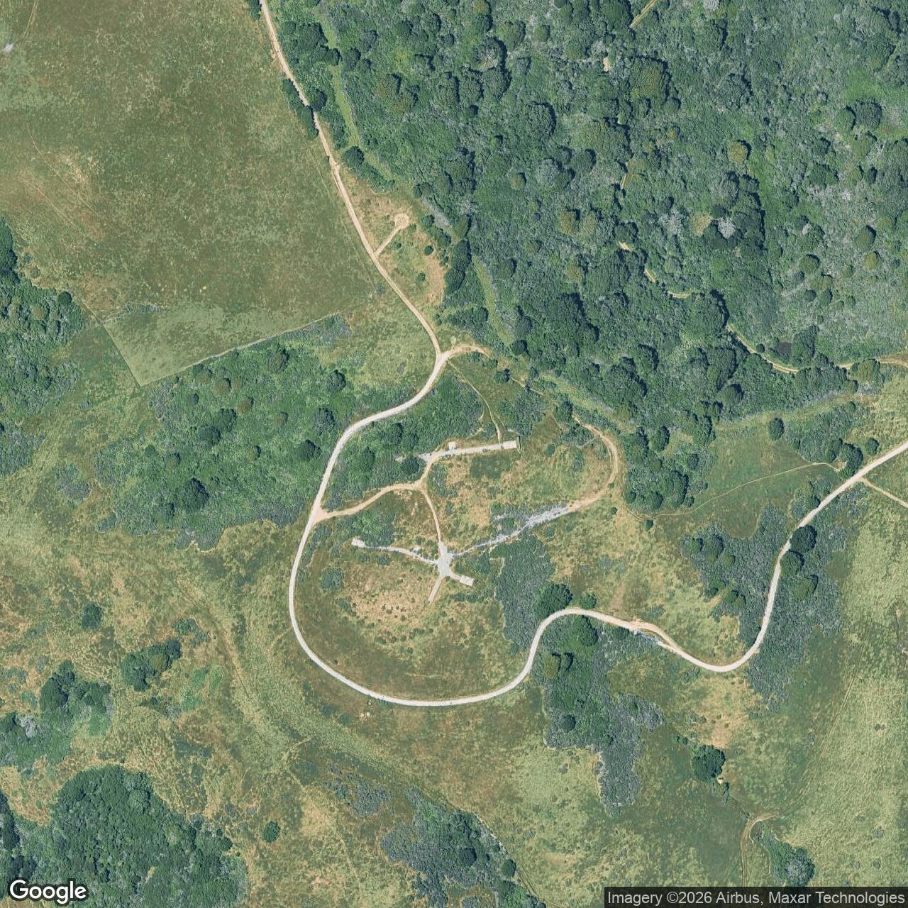 Current Google Satellite Image of Nike Site SF-08 IFC, California