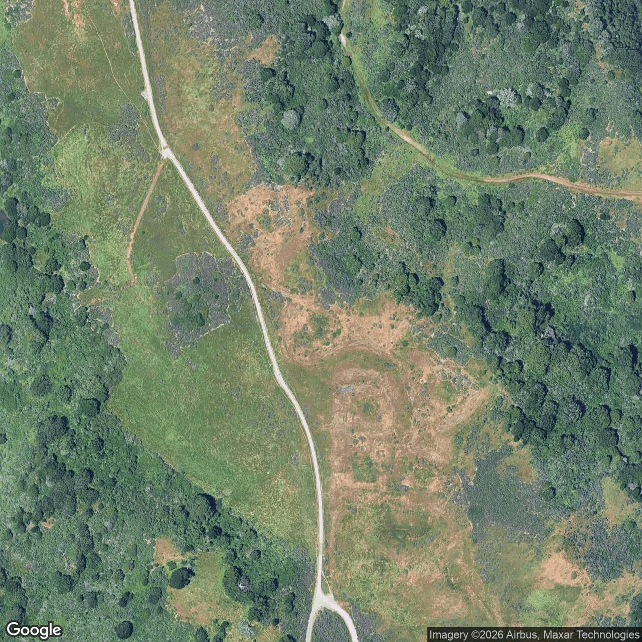 Current Google Satellite Image of Nike Site SF-08 Launch Area, California