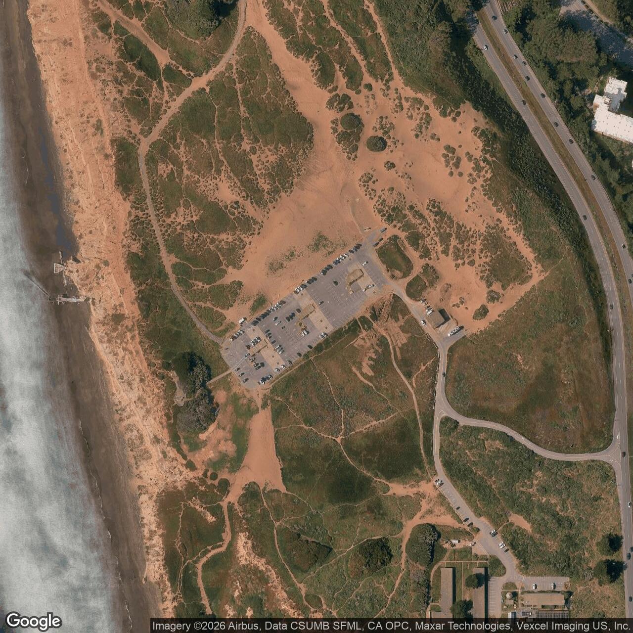 Current Google Satellite Image of Nike Site SF-59 Launch Area, California