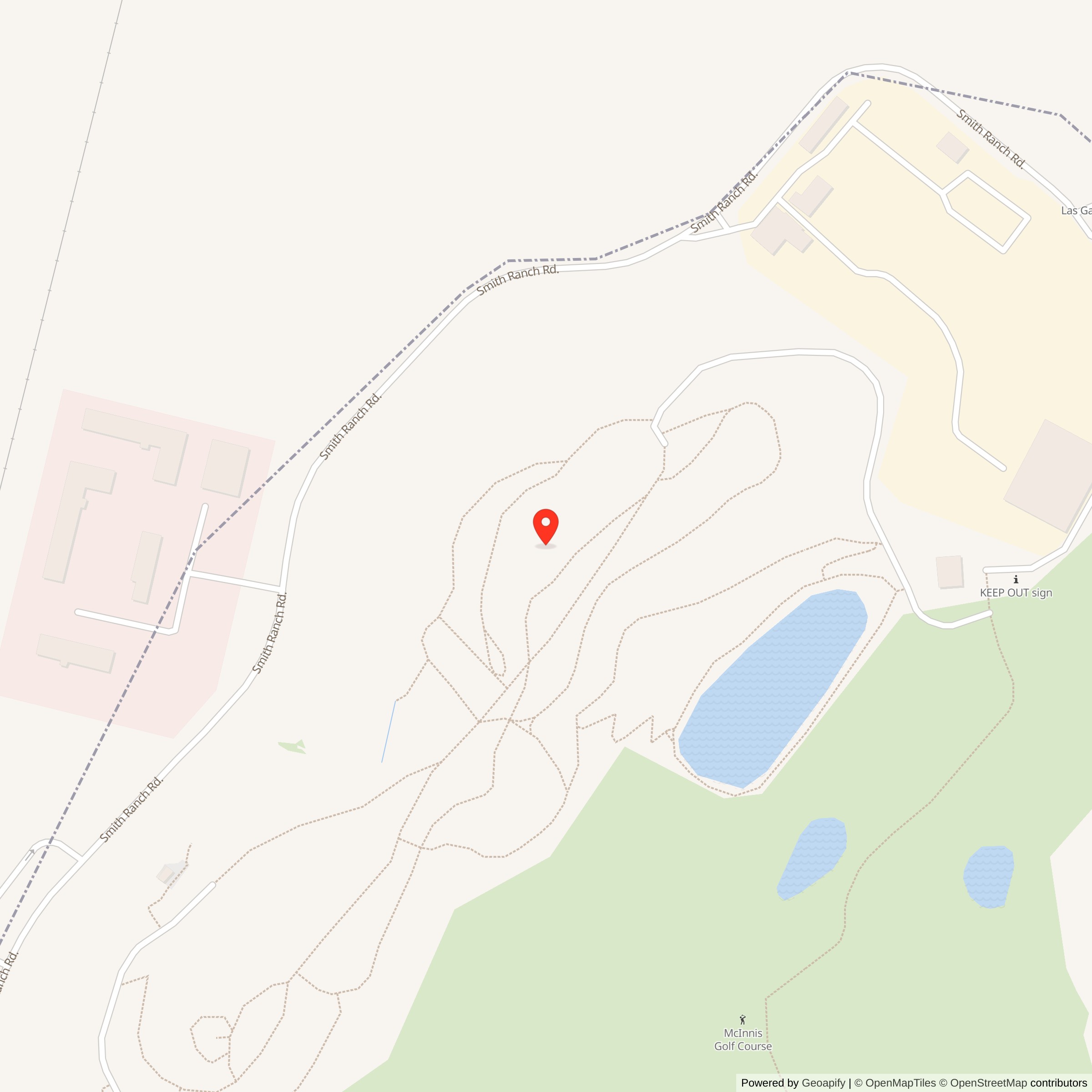 Street Level Map showing location of Nike Site SF-93 Launch Area, California